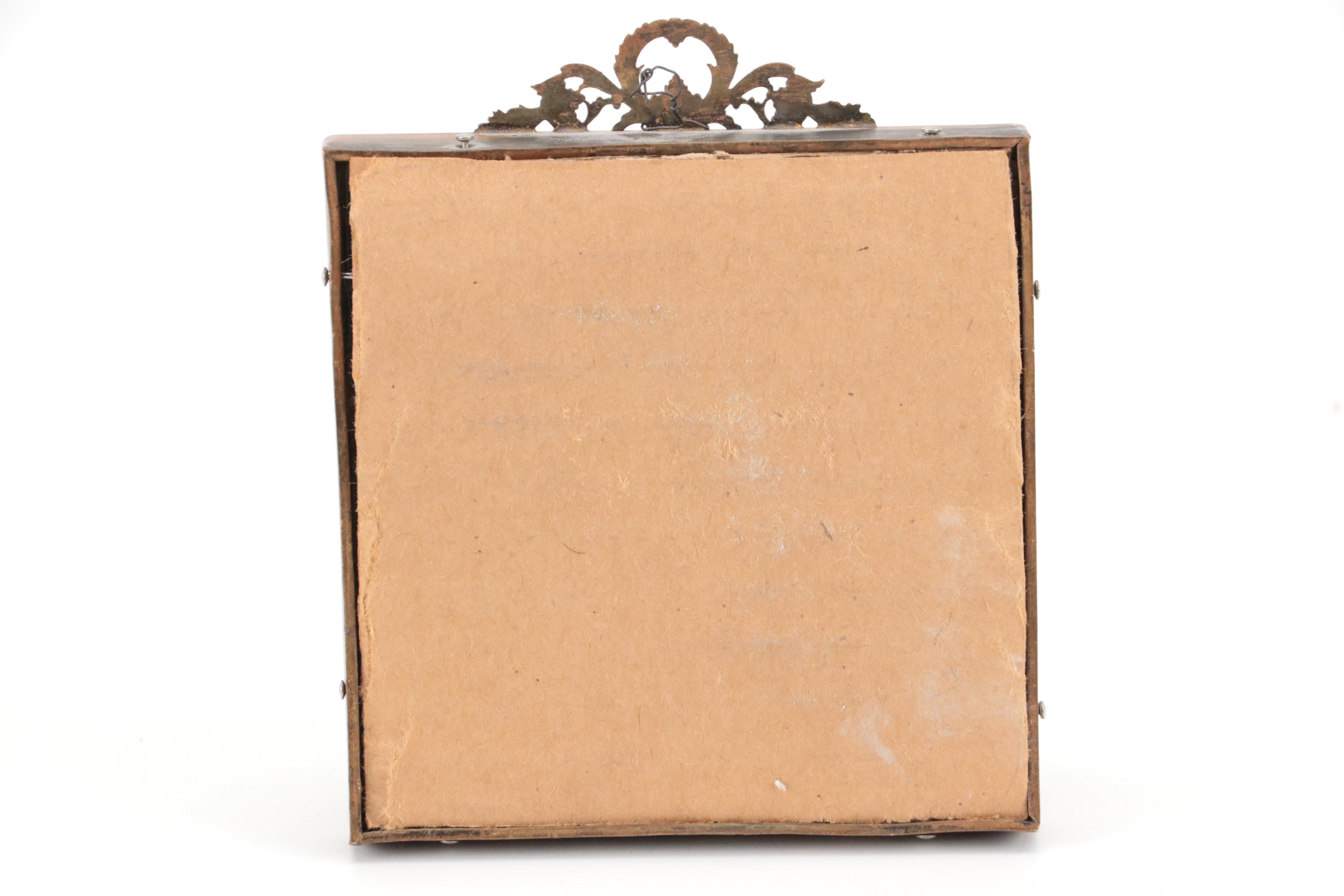 Filigree Hand Mirror with Enameled Compact Mirror, Mirror and Magnifying Glass