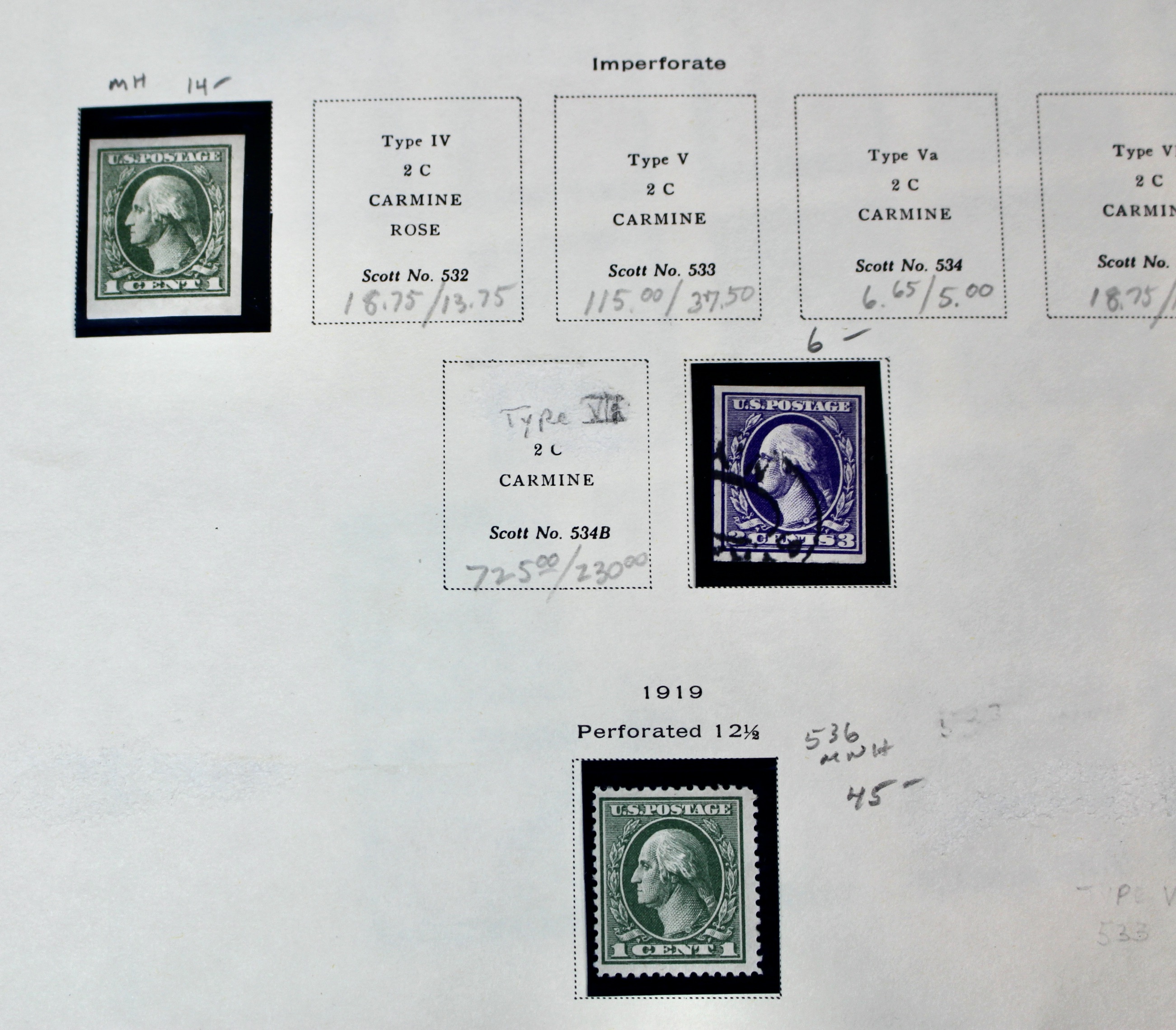 Extensive Mint and Used U.S. Postage Stamp Collection, 1902 to 1929