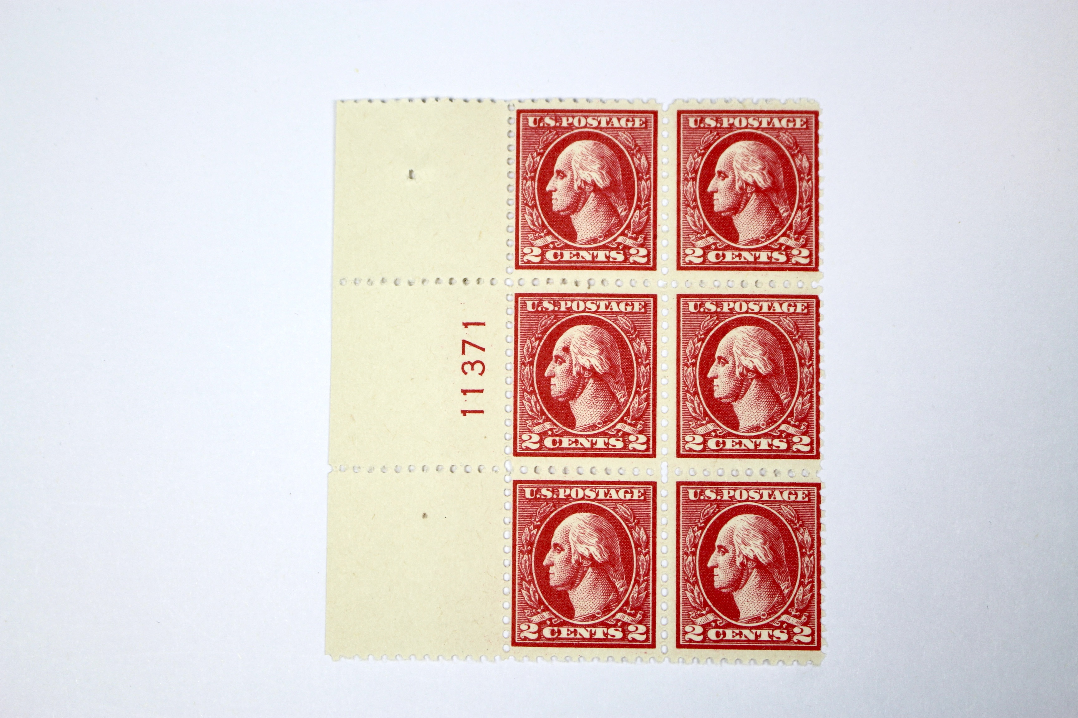 Two Early Mint Condition U.S. Plate Blocks, Scott #s 528 and 620