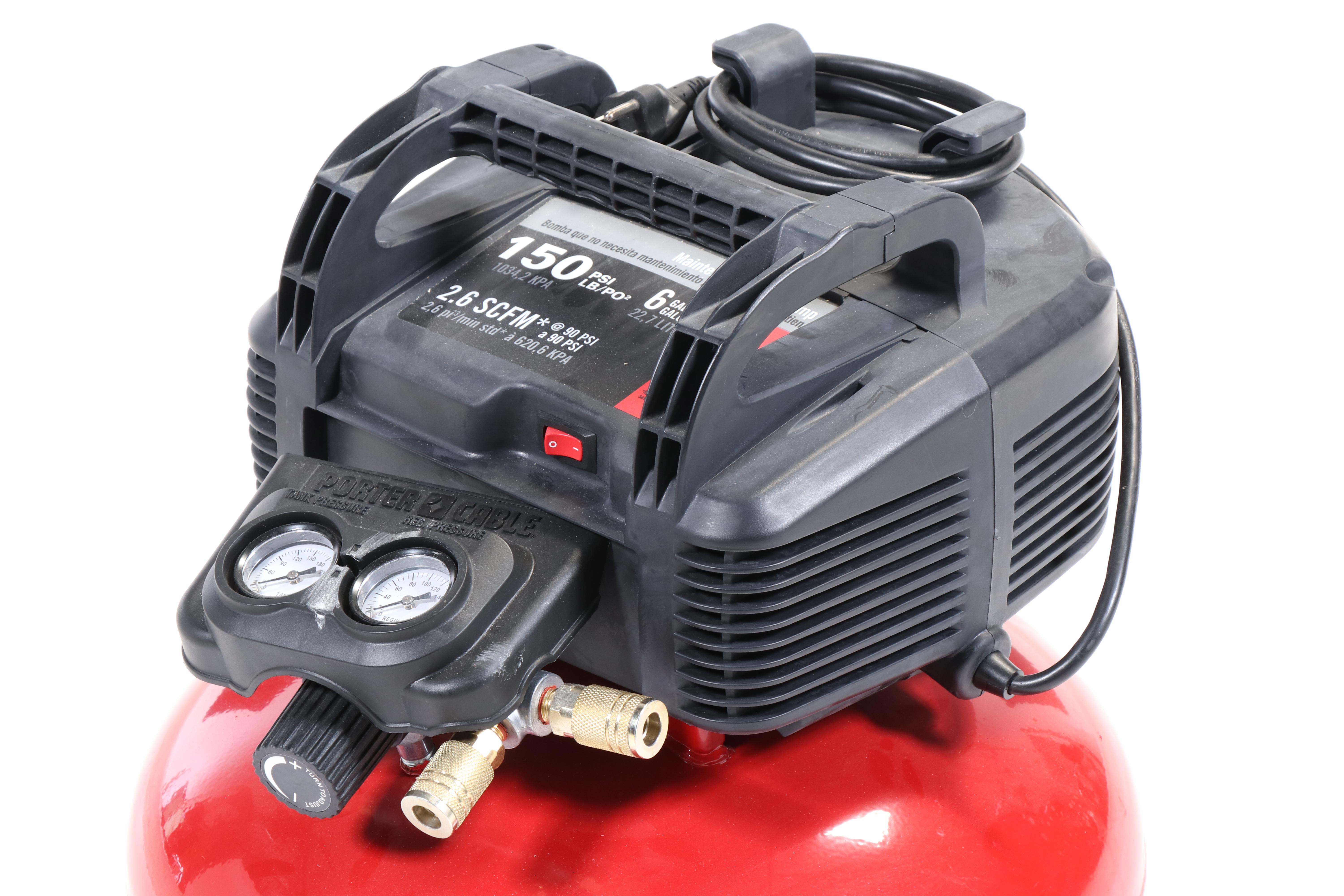 Porter-Cable C2002 6 Gallon 150 PSI Portable Electric Pancake Air Compressor
