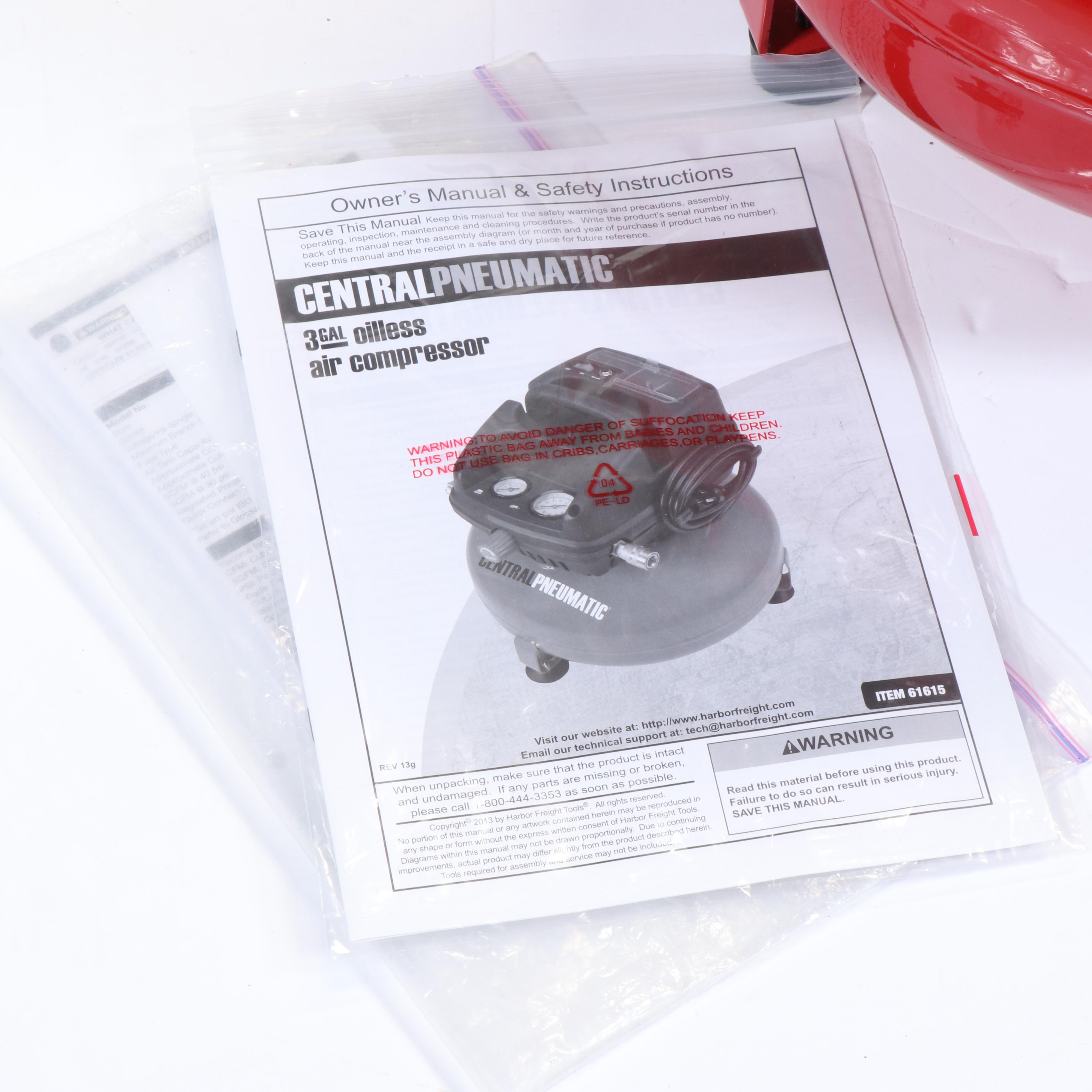 Porter-Cable C2002 6 Gallon 150 PSI Portable Electric Pancake Air Compressor