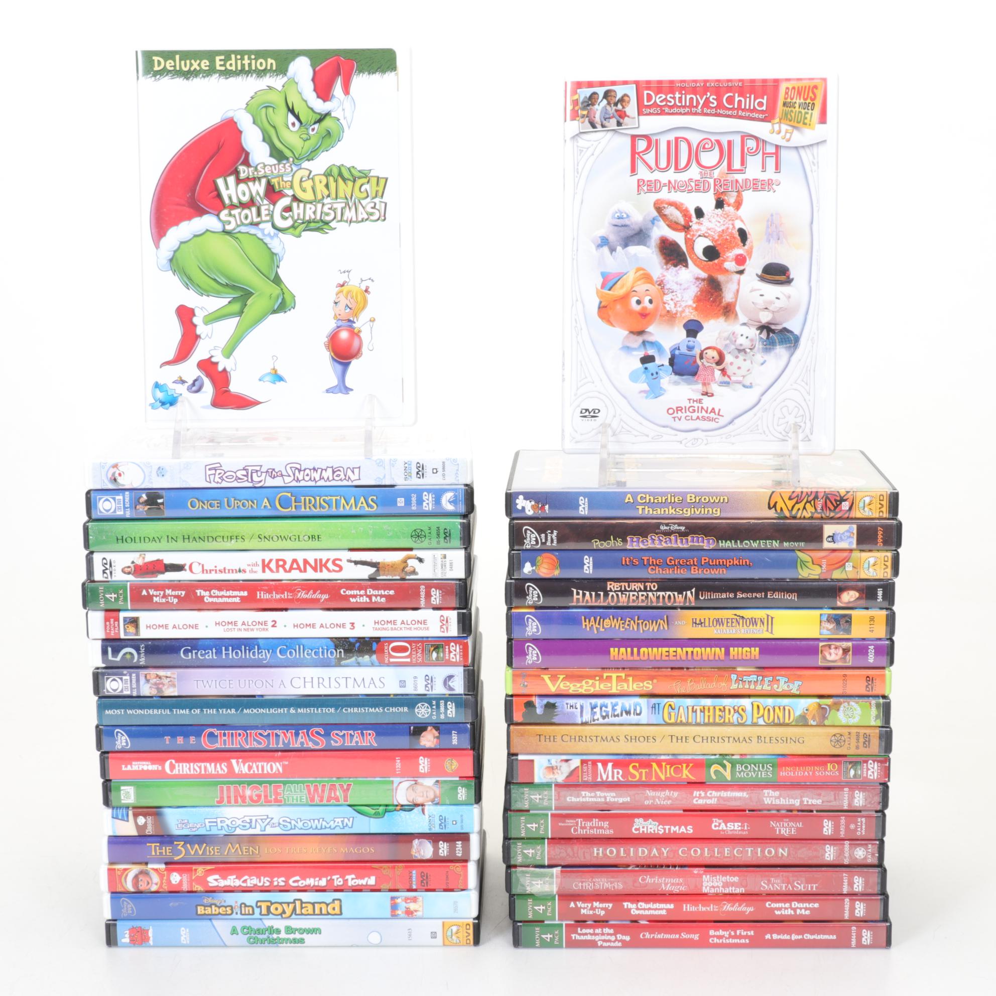 Seasonal DVD Collection Featuring Christmas and Halloween