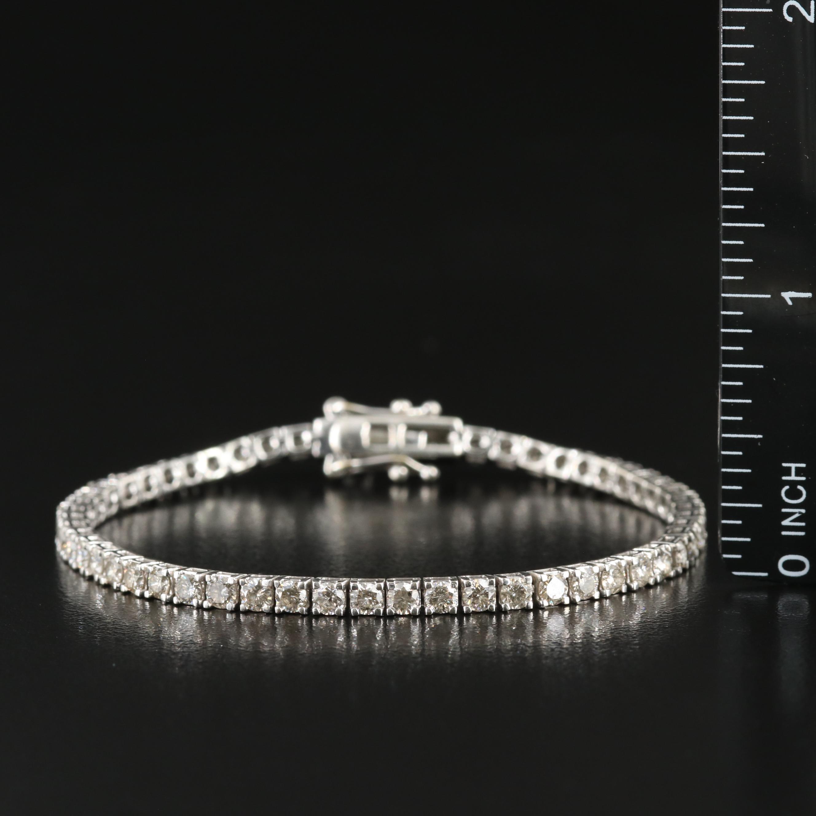 14K 4.91 CTW Diamond Line Bracelet