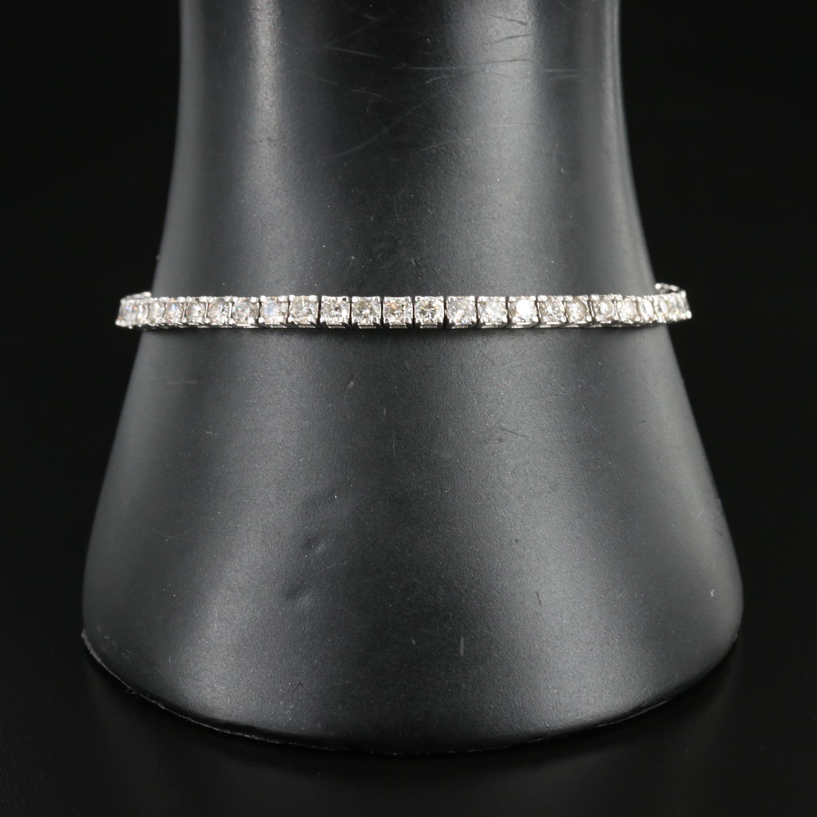 14K 4.91 CTW Diamond Line Bracelet