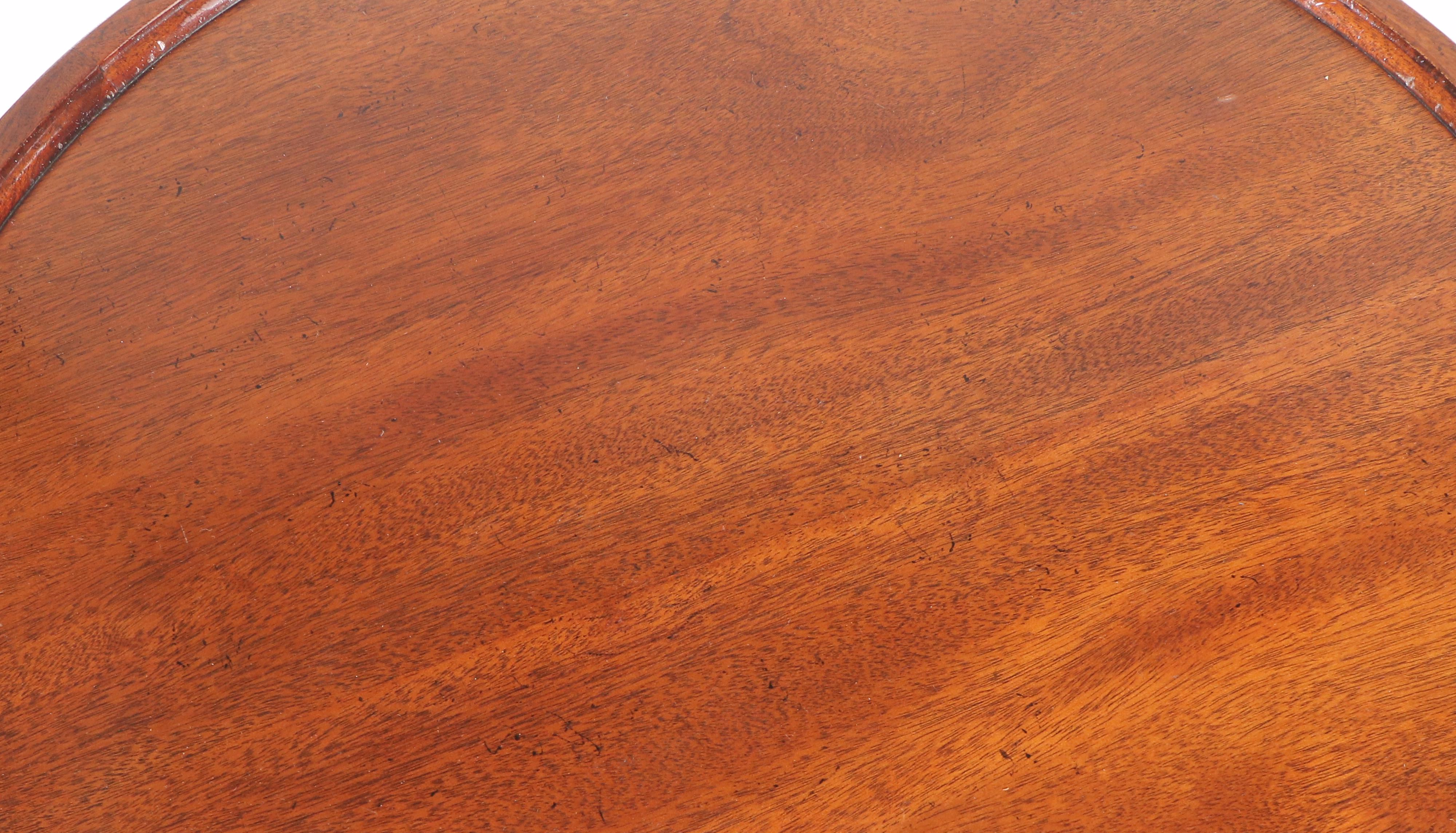 Queen Anne Style Mahogany Tea Table, Late 20th Century