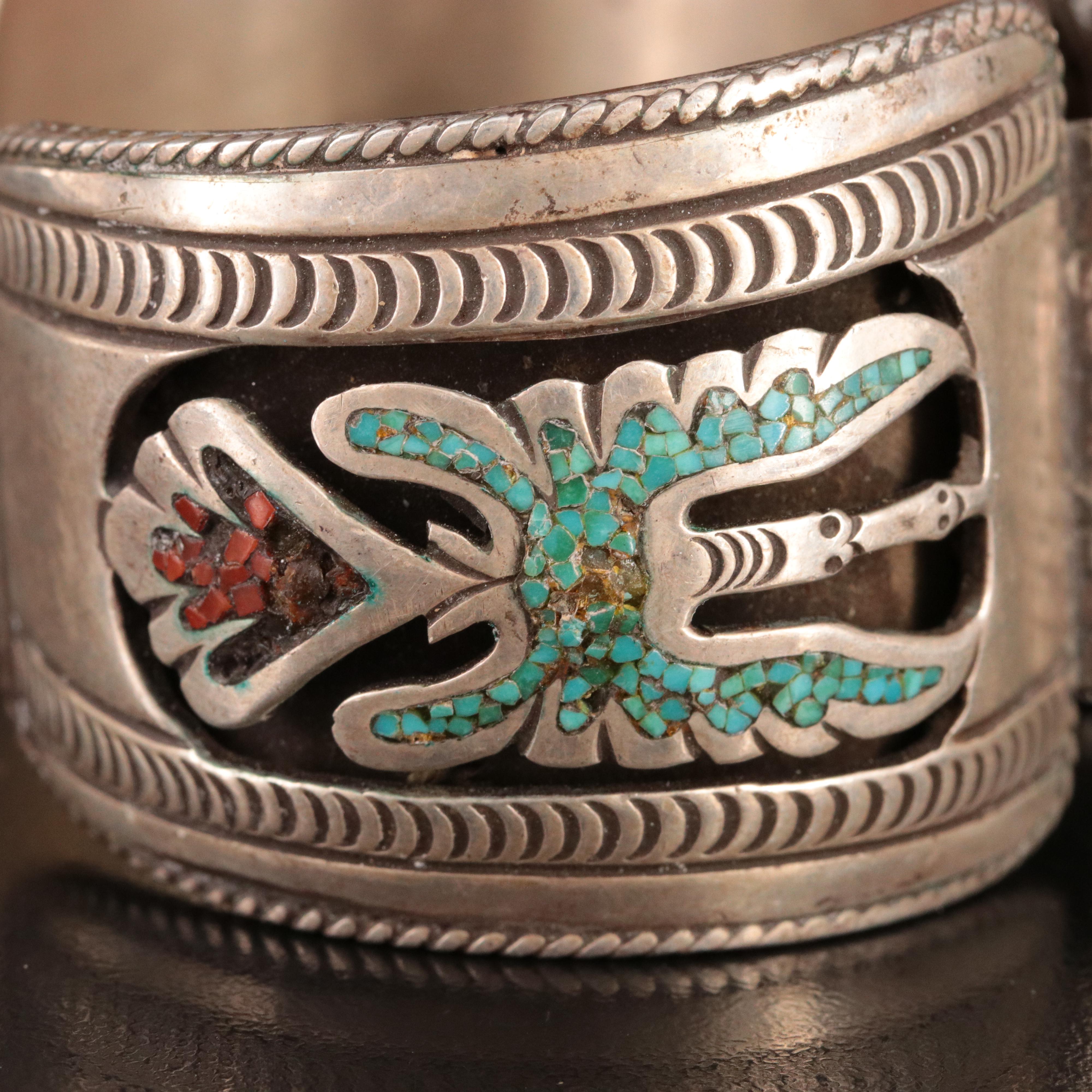 Neslon Begay and Phil Chapo Navajo Diné and Turquoise Featured in Watch Cuffs
