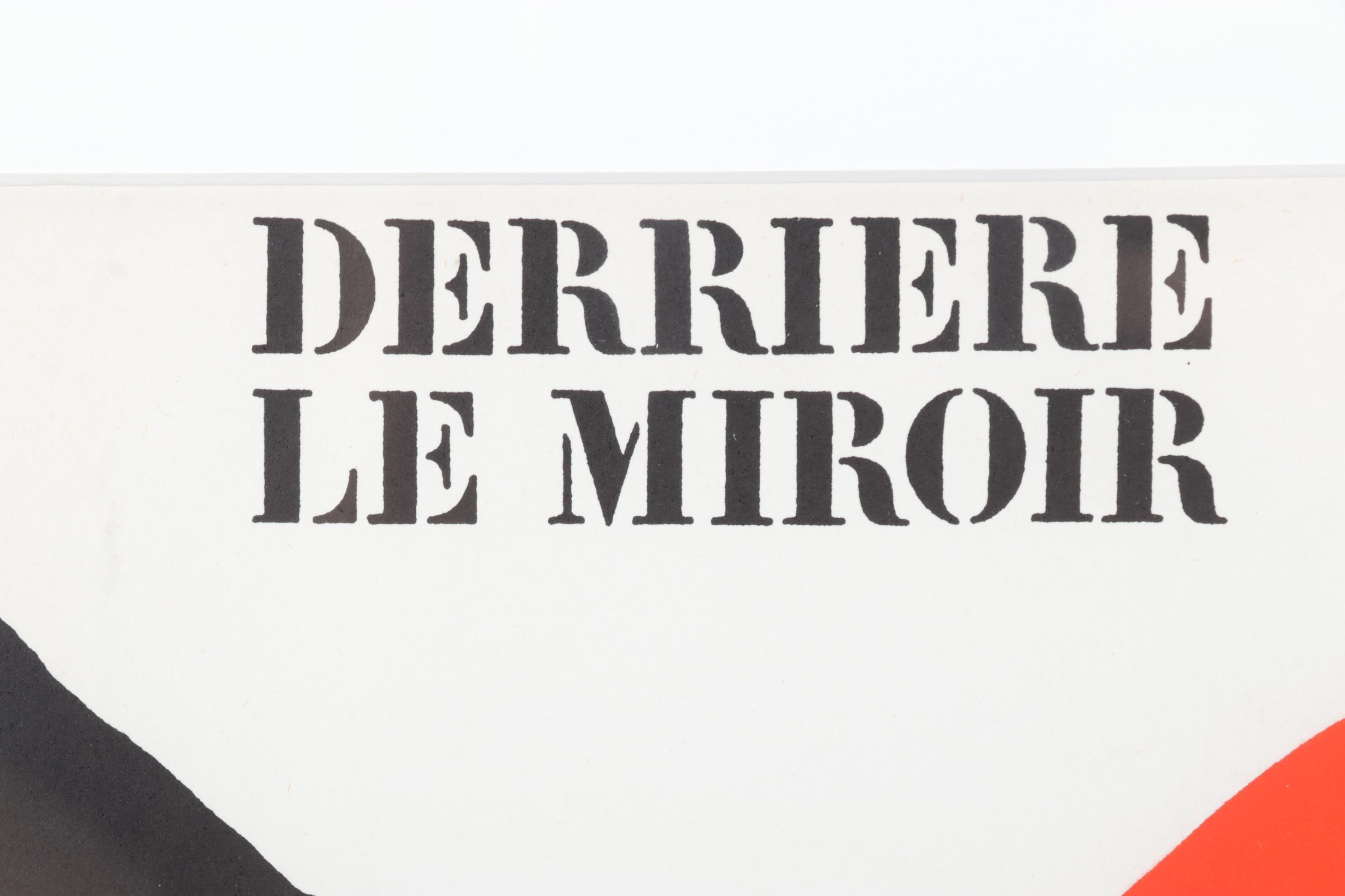 Alexander Calder Cover Color Lithograph for "Derrière le Miroir," 1971