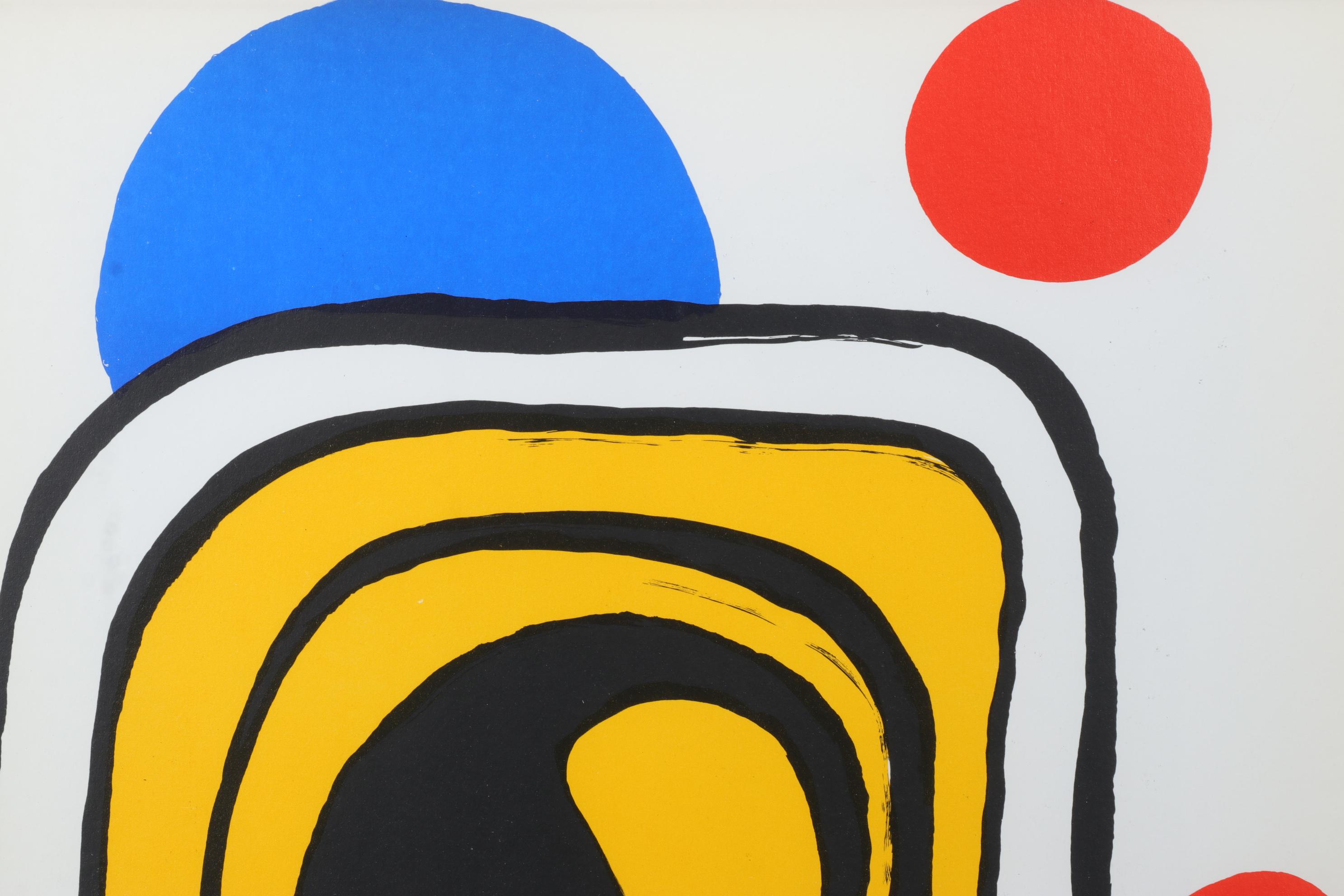 Alexander Calder Color Lithograph for "Derrière le Miroir," 1971