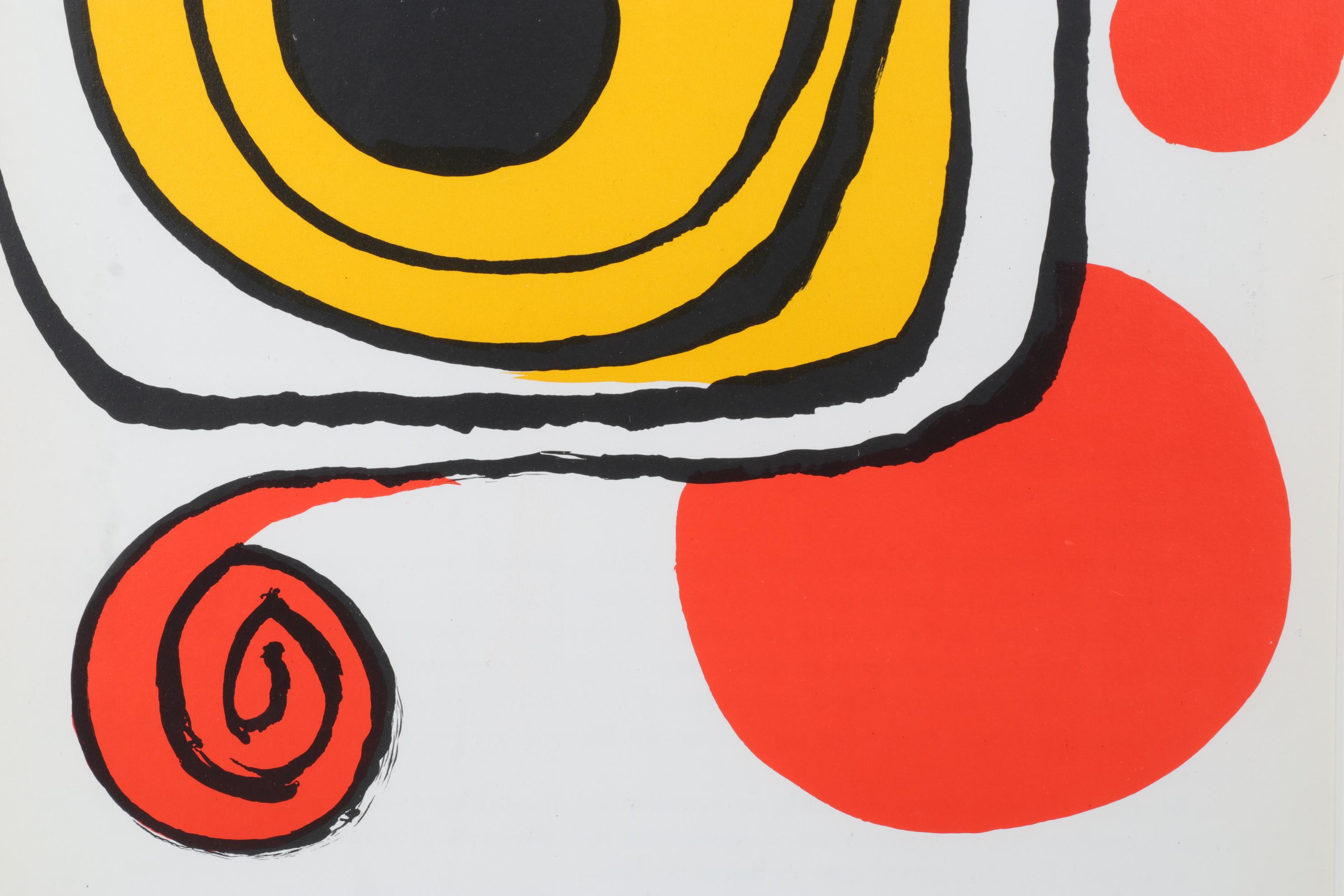 Alexander Calder Color Lithograph for "Derrière le Miroir," 1971