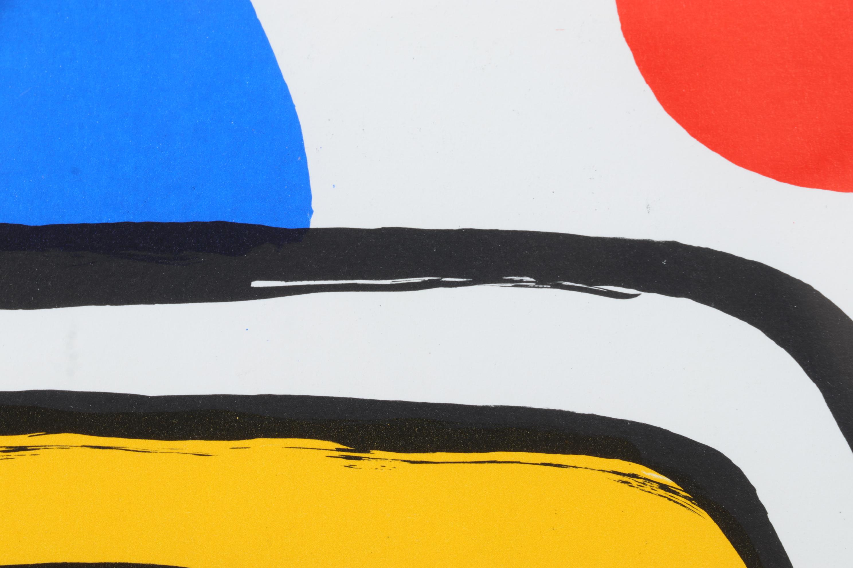 Alexander Calder Color Lithograph for "Derrière le Miroir," 1971