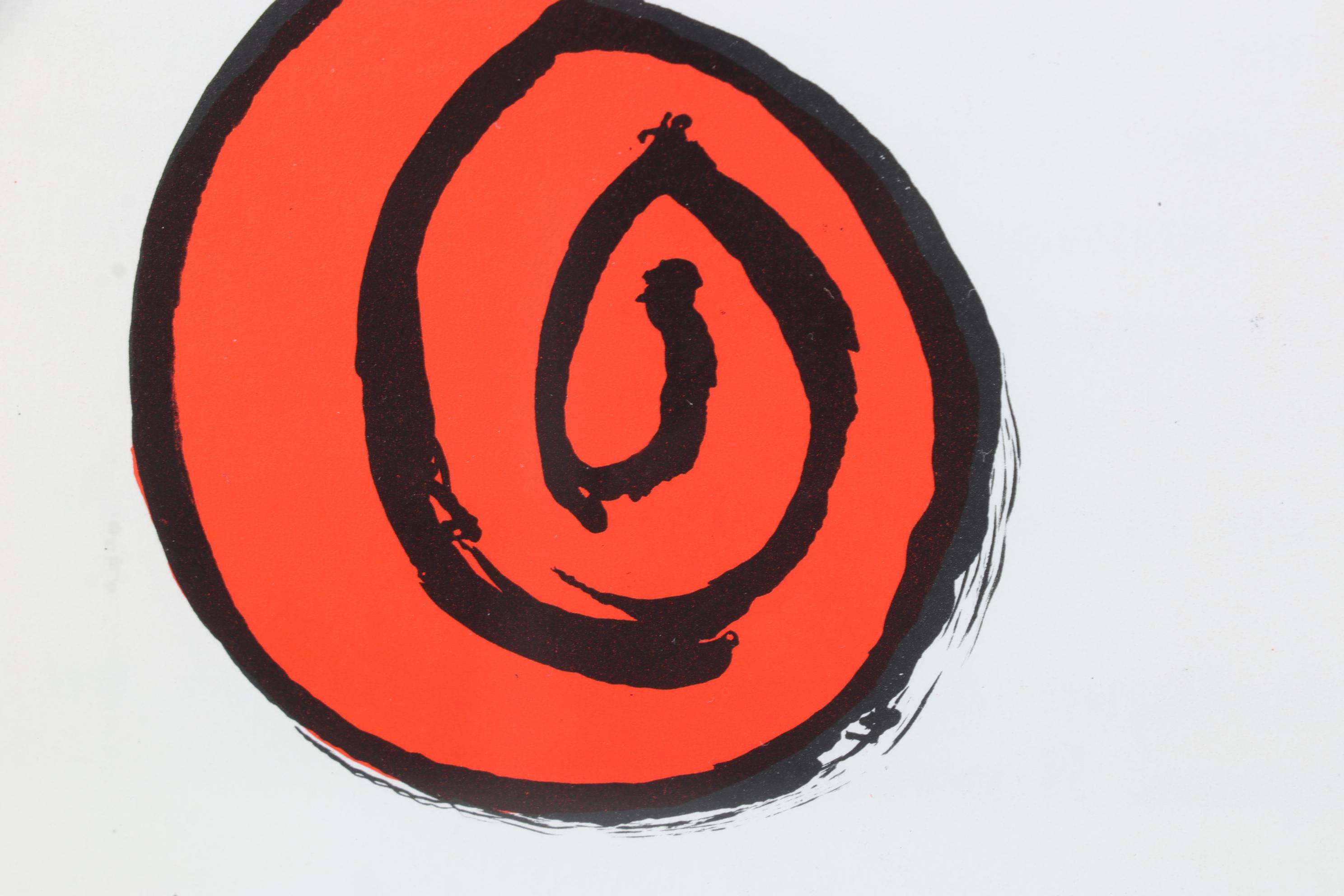 Alexander Calder Color Lithograph for "Derrière le Miroir," 1971