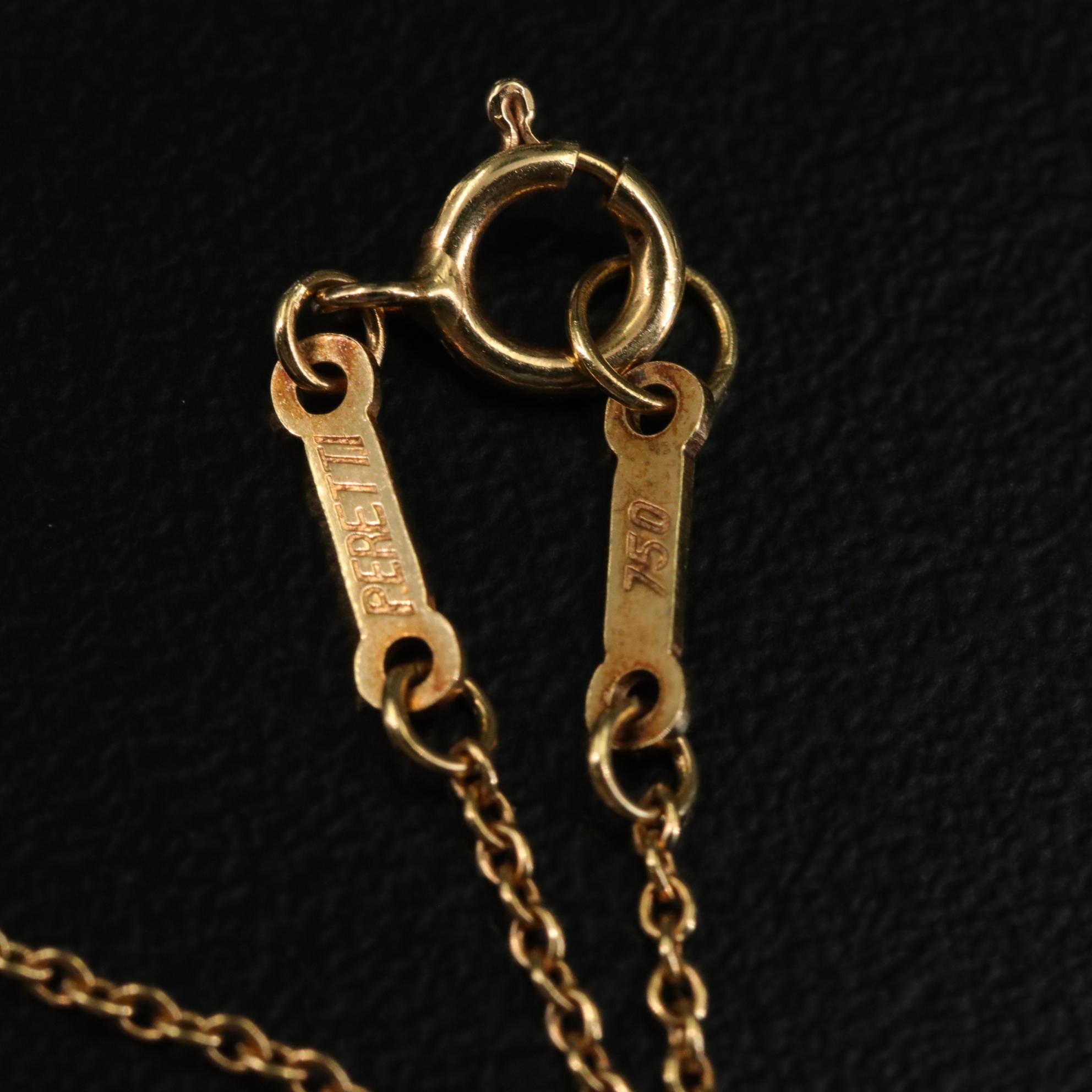 Elsa Peretti for Tiffany & Co. 18K Open Heart Pendant Necklace