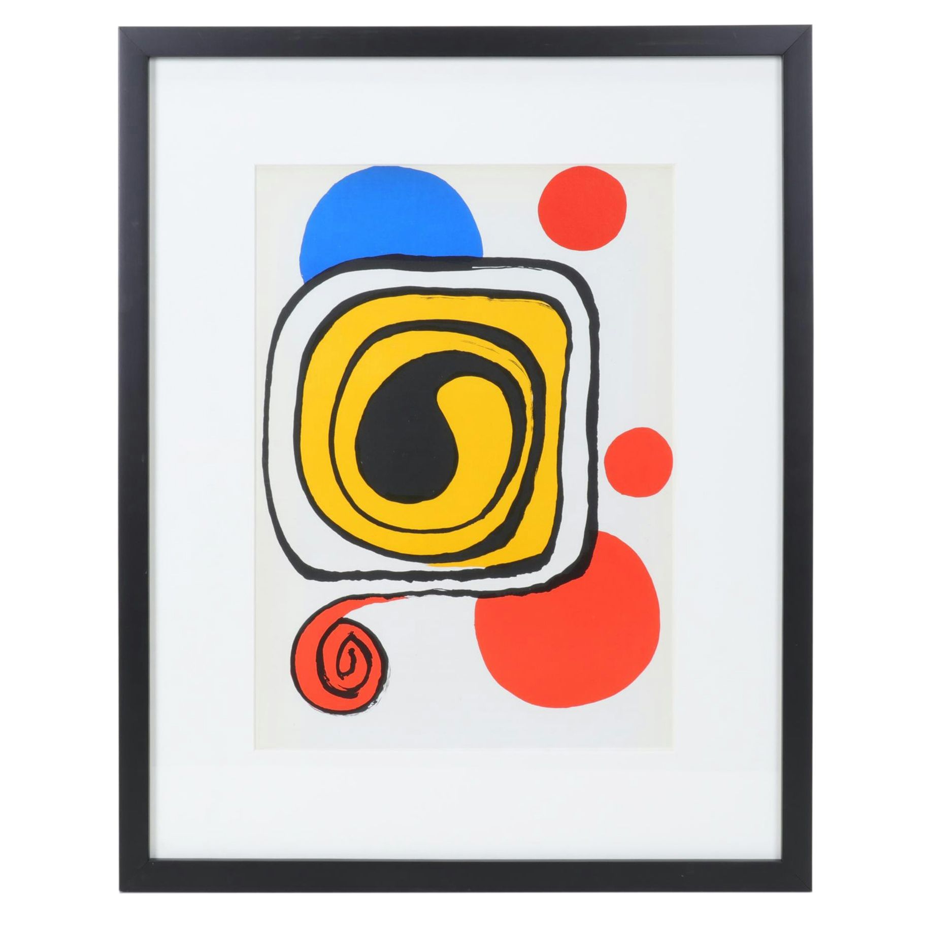 Alexander Calder Color Lithograph for "Derrière le Miroir," 1971
