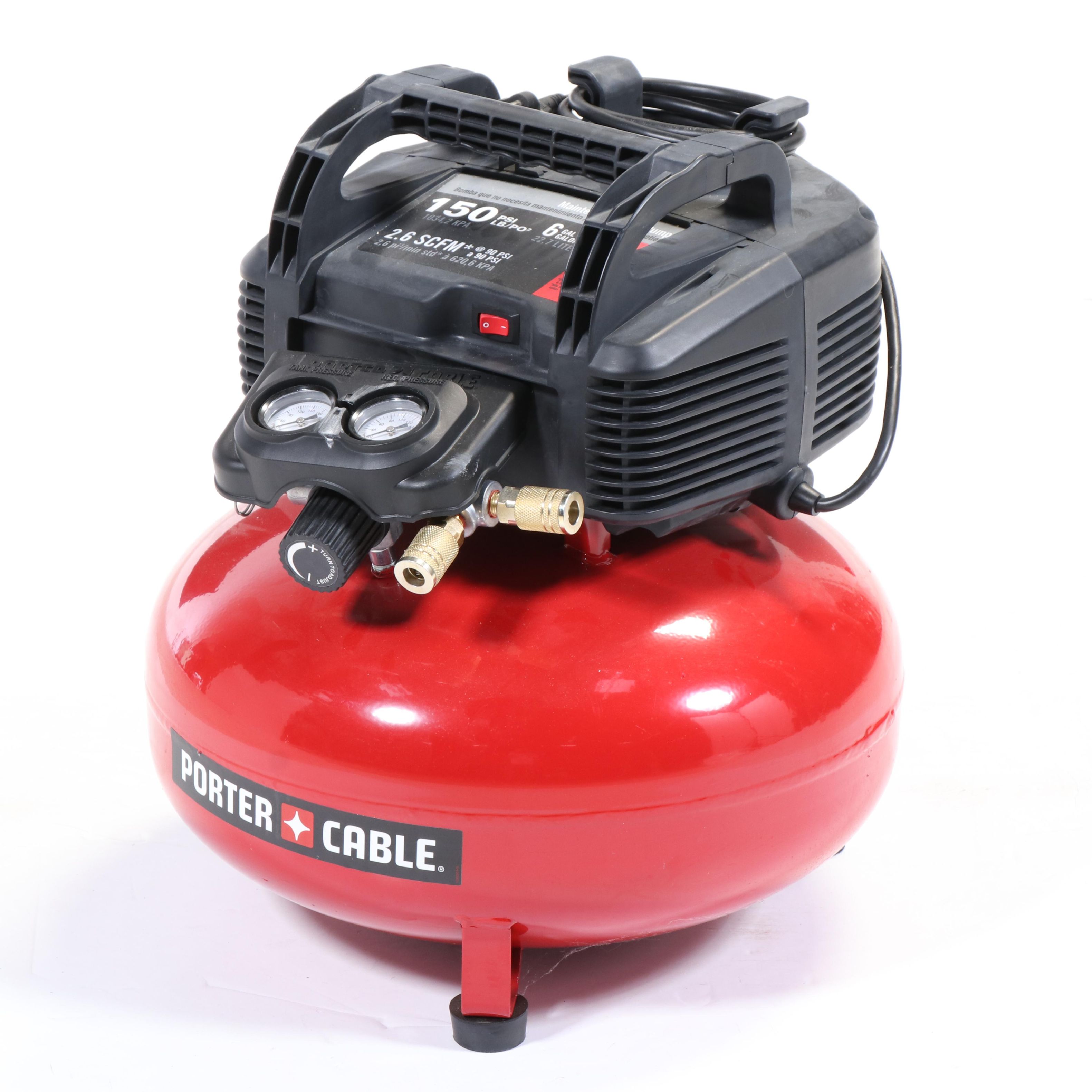 Porter-Cable C2002 6 Gallon 150 PSI Portable Electric Pancake Air Compressor