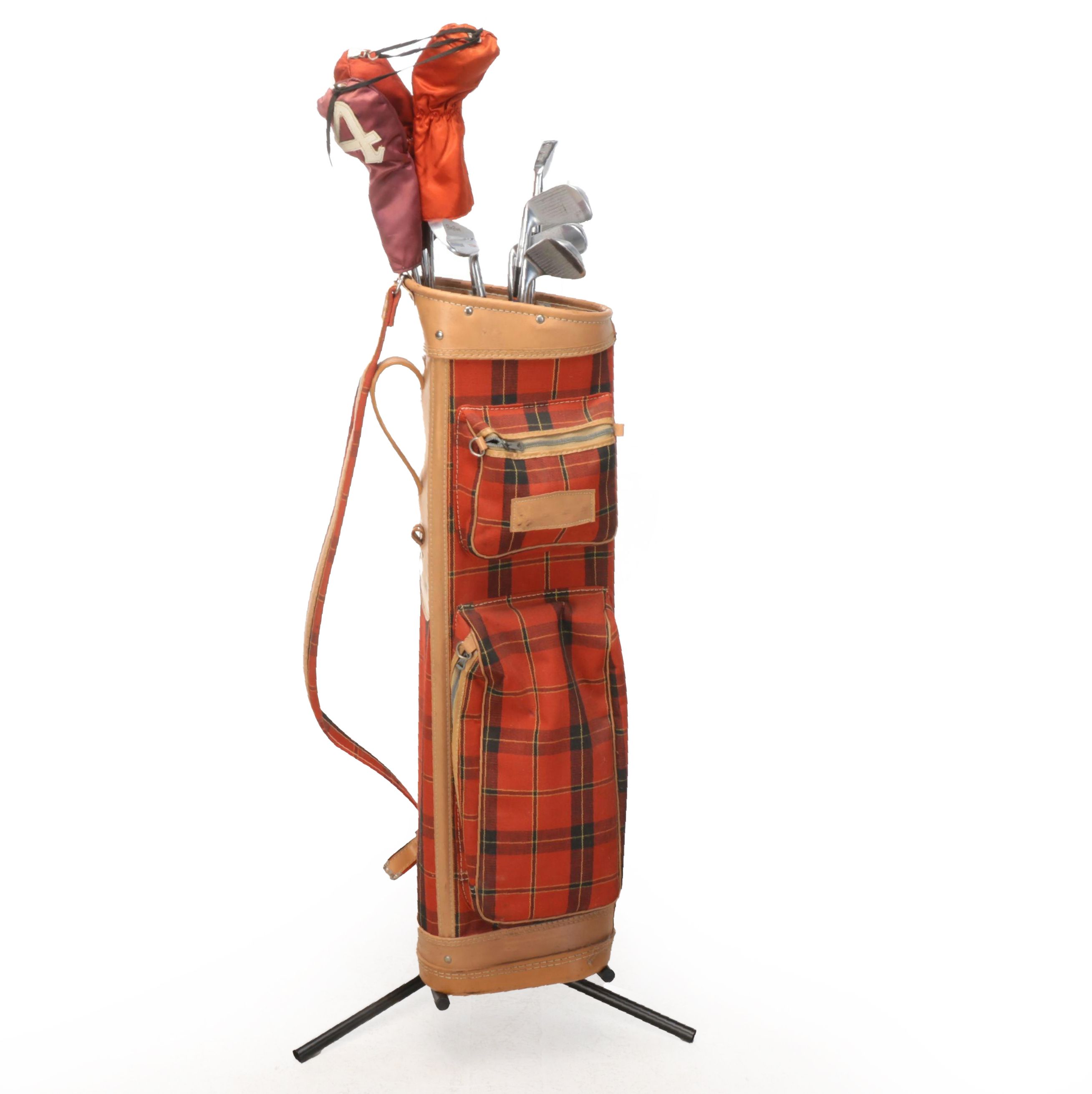 Wilson Sam Snead Blue Ridge Irons and Strata-Bloc Woods in Indestructo Golf Bag