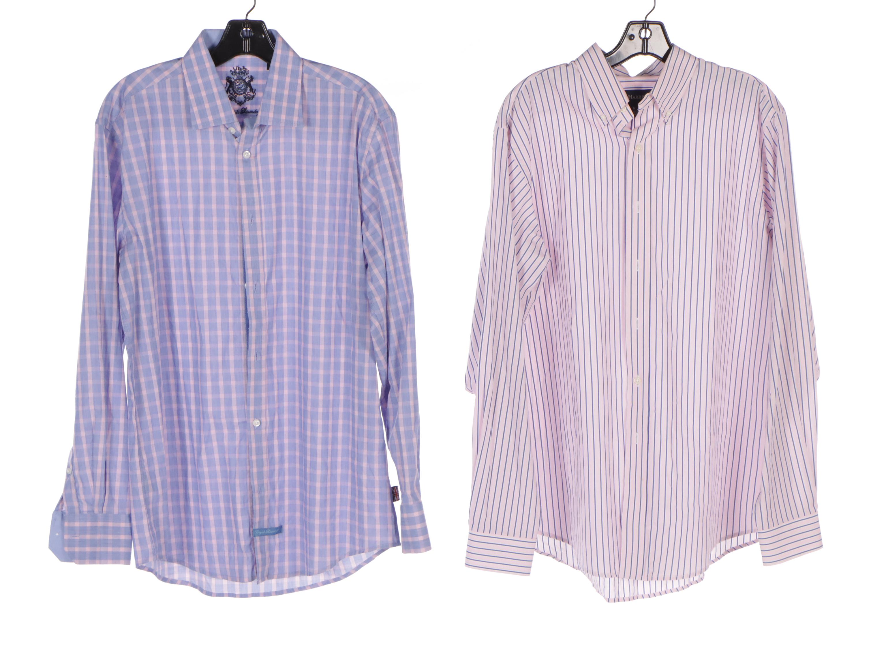Men's Patterned Button-Front Shirts Featuring Izod, Calvin Klein & Peter Millar