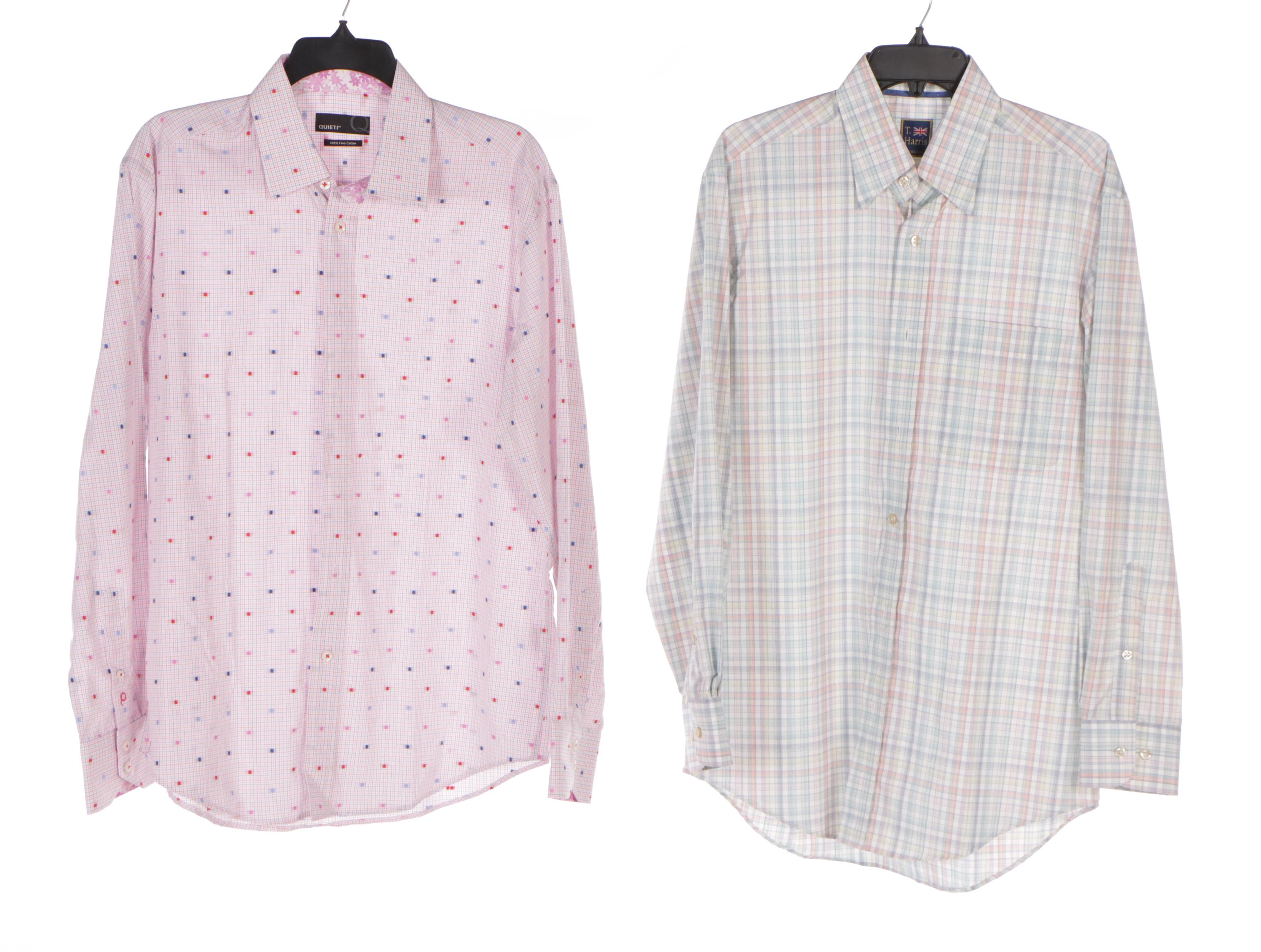 Men's Patterned Button-Front Shirts Featuring Izod, Calvin Klein & Peter Millar