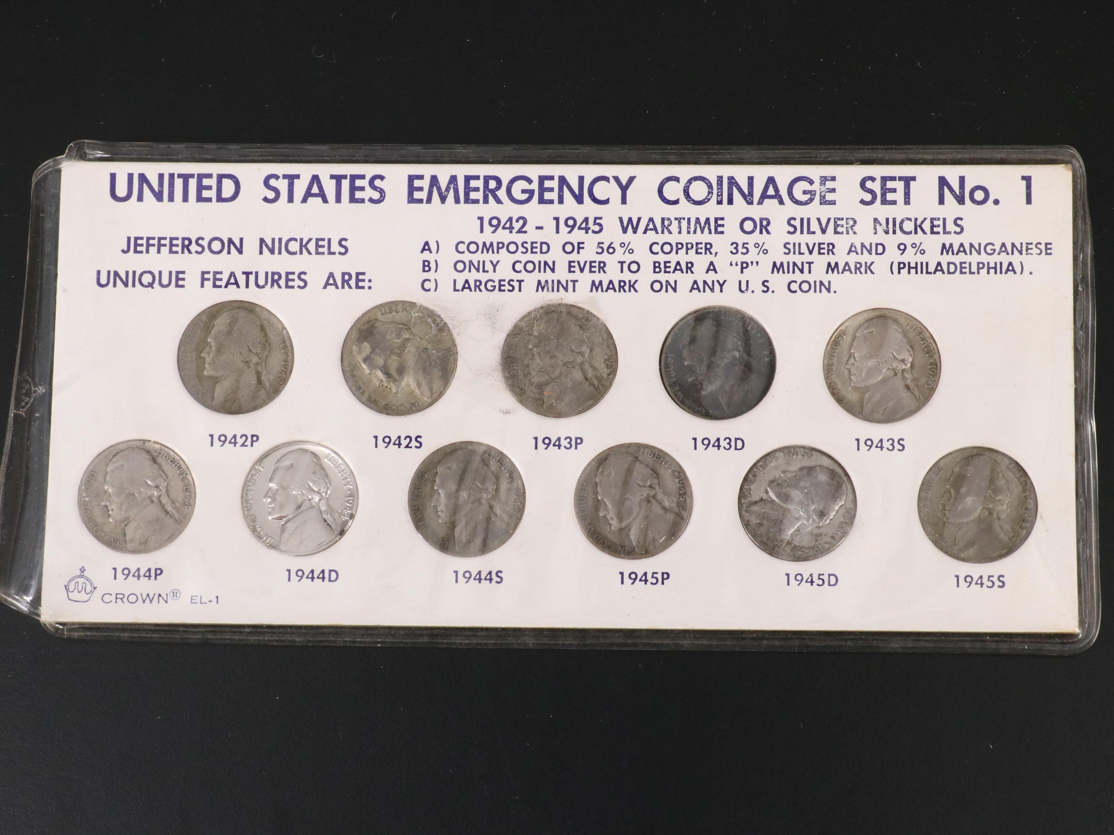 Collection of Large Cents, Buffalo Nickels, and Fifteen Coin Sets