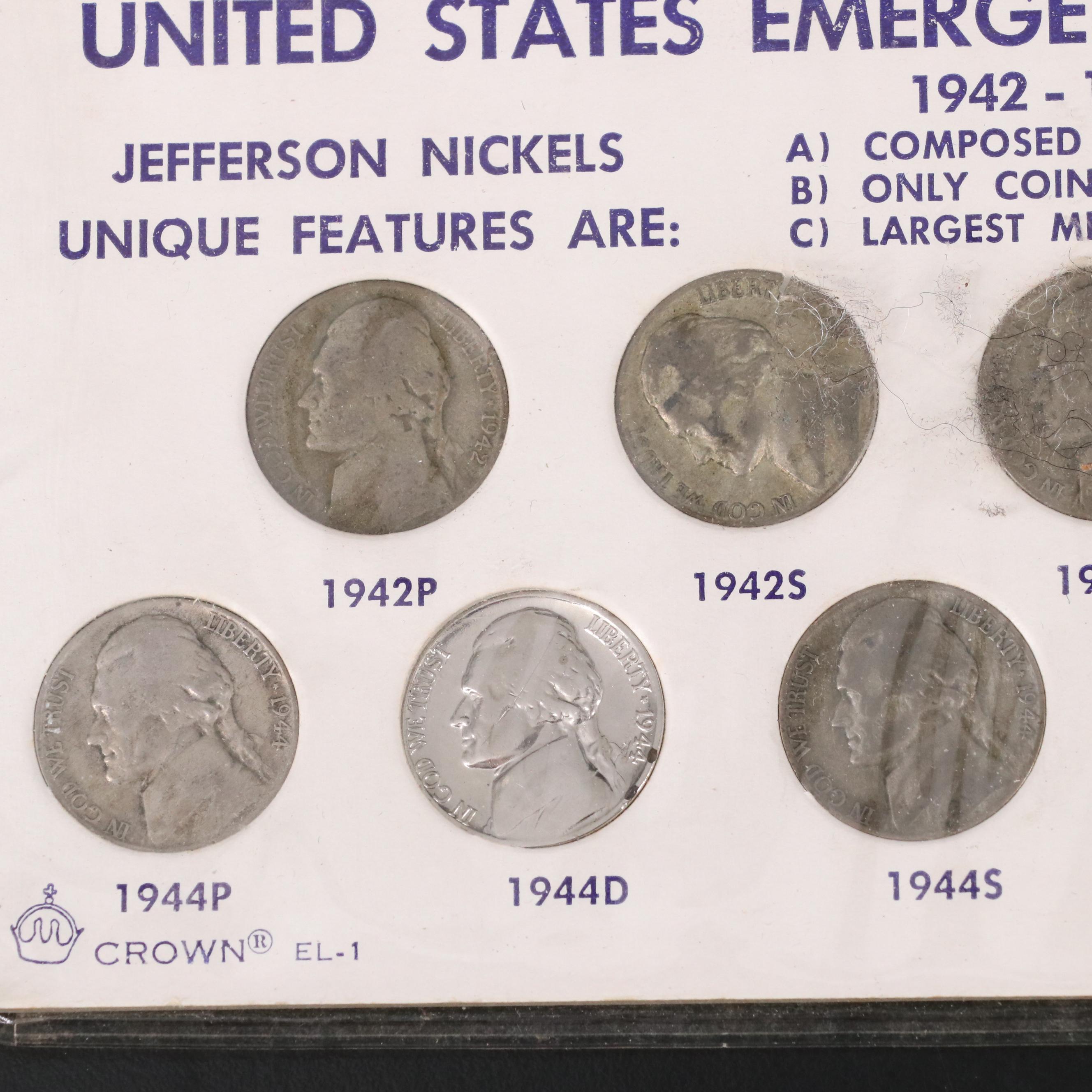 Collection of Large Cents, Buffalo Nickels, and Fifteen Coin Sets