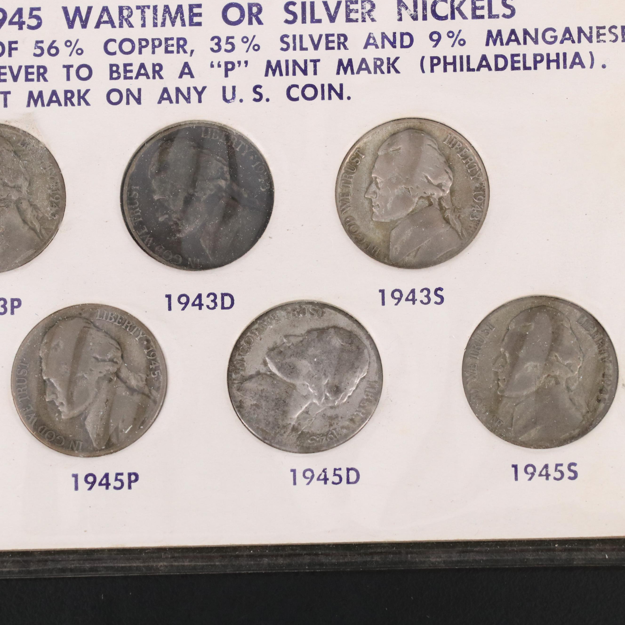 Collection of Large Cents, Buffalo Nickels, and Fifteen Coin Sets
