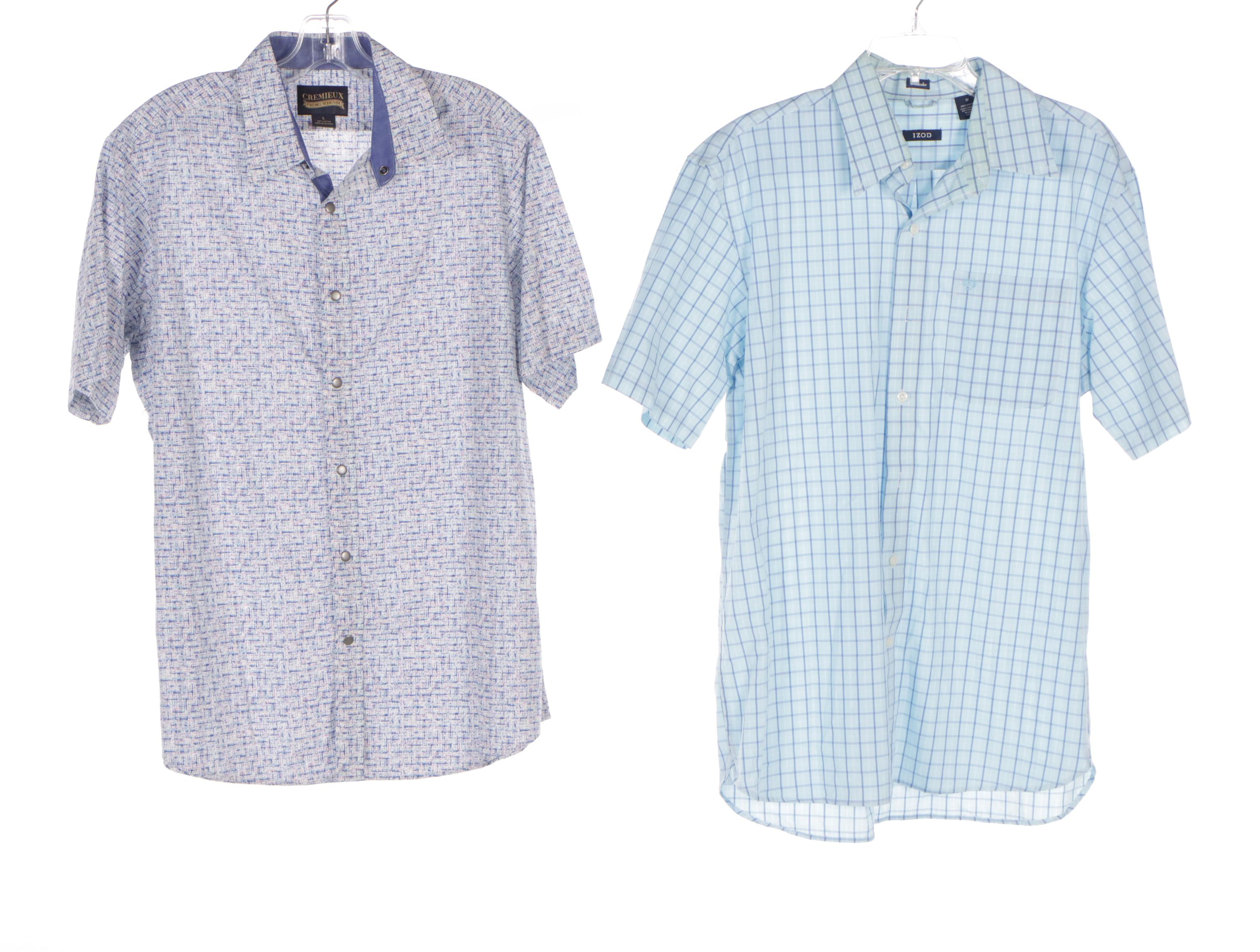 Men's Short Sleeve Shirts Including Alan Flusser and Bollé Golf Polo Shirt