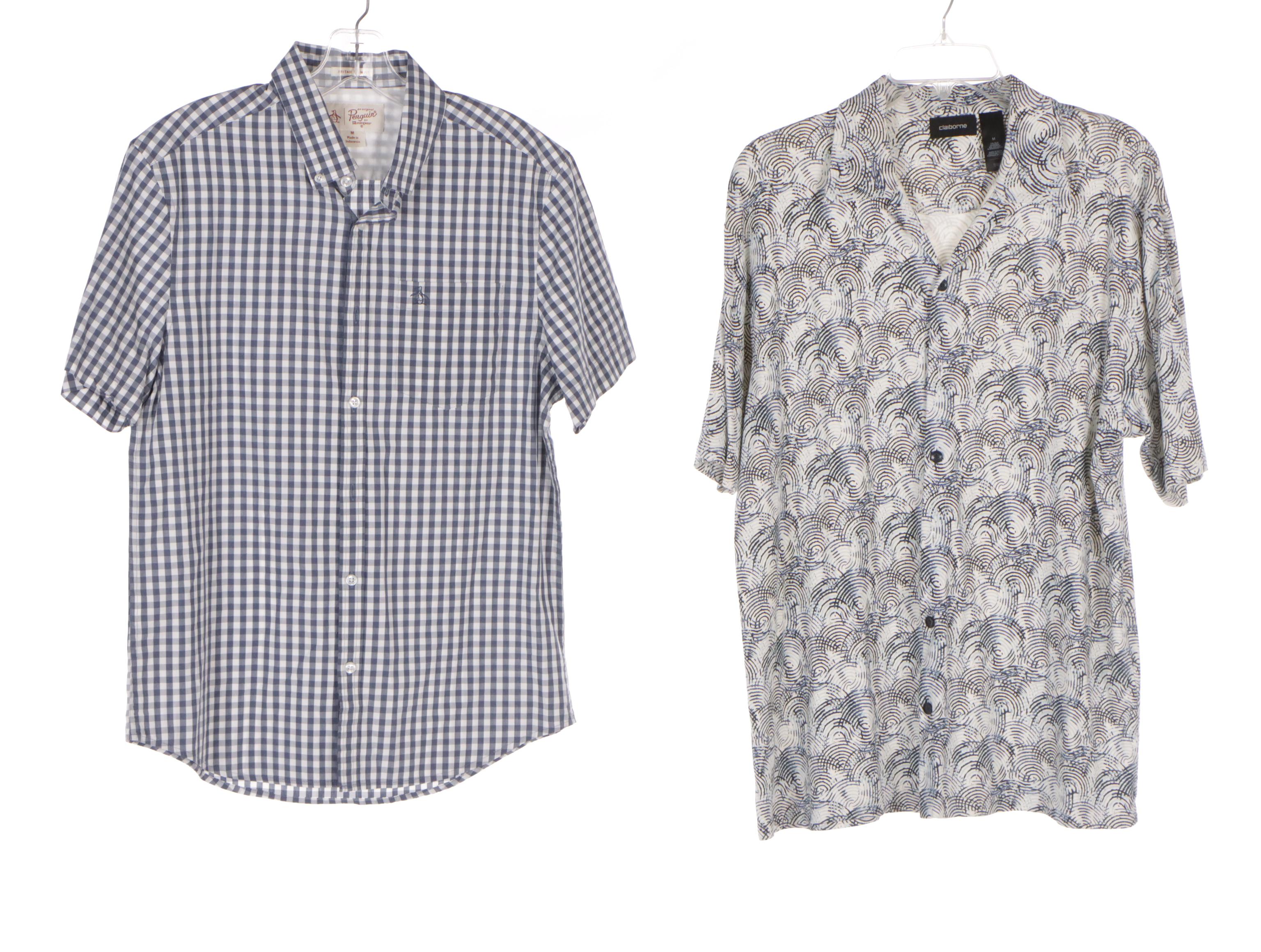 Men's Short Sleeve Shirts Including Alan Flusser and Bollé Golf Polo Shirt