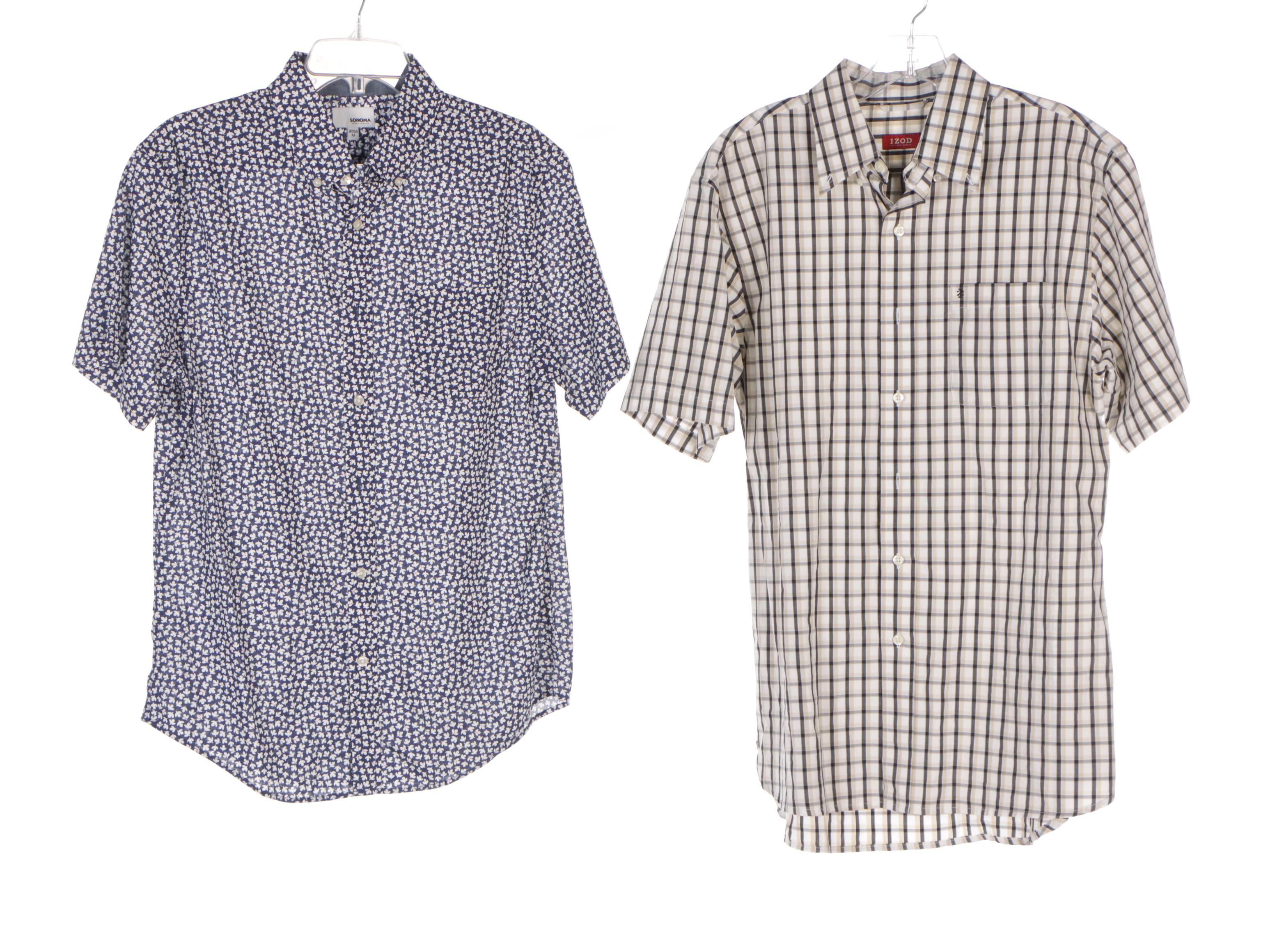 Men's Short Sleeve Shirts Including Alan Flusser and Bollé Golf Polo Shirt
