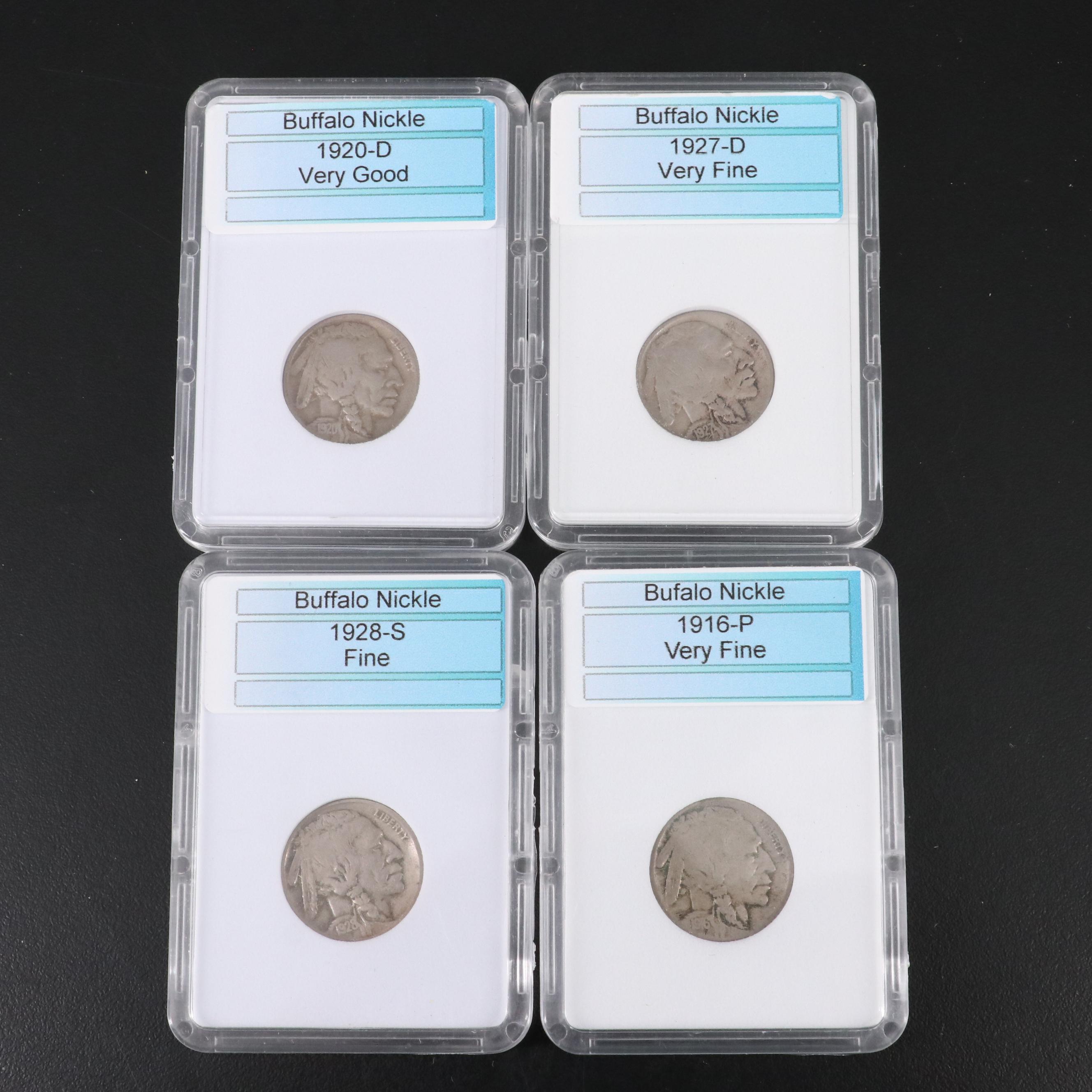 Collection of Large Cents, Buffalo Nickels, and Fifteen Coin Sets