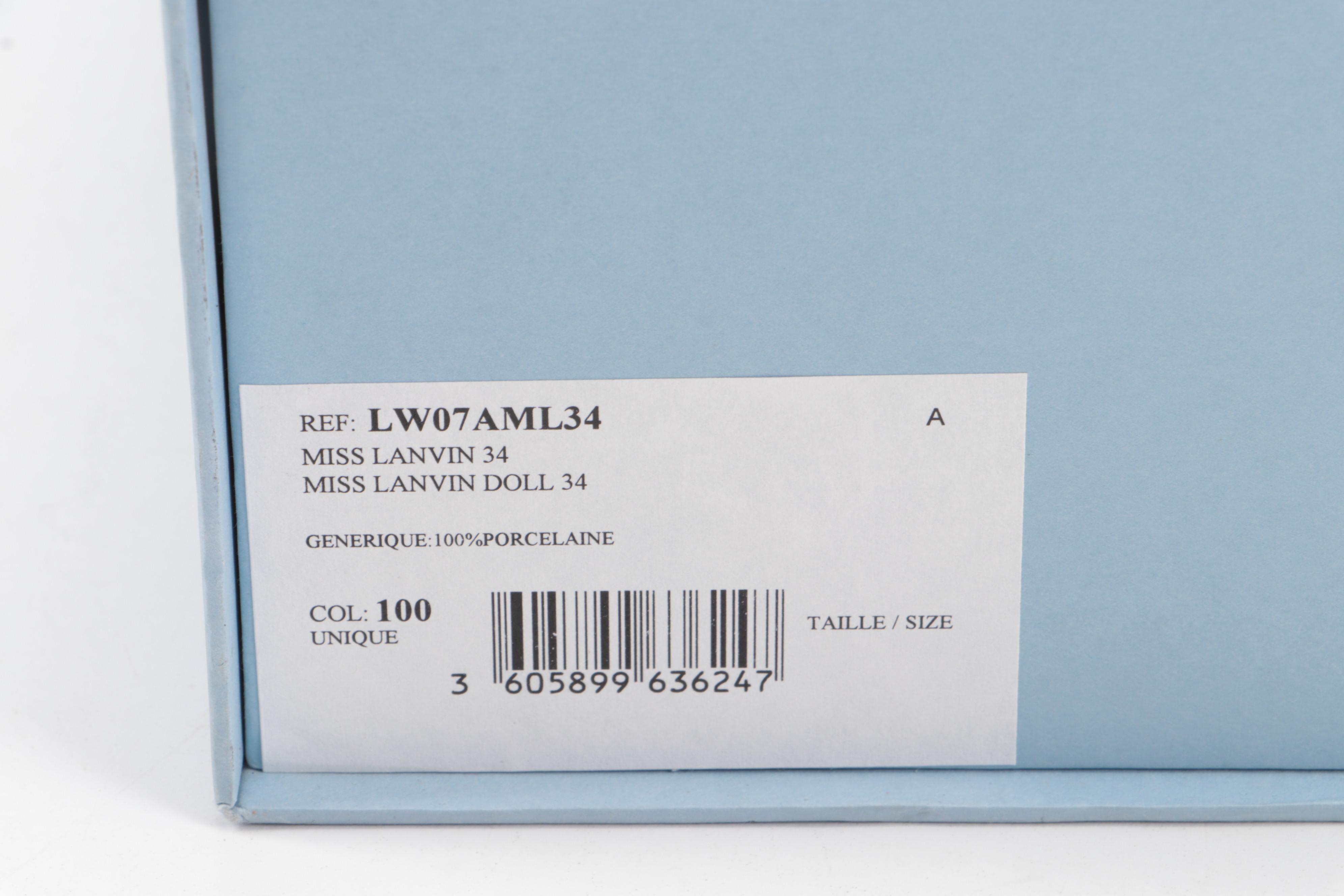 Ltd. Ed. Lanvin "Miss Lanvin 34" Porcelain Figurine in Box, 2012