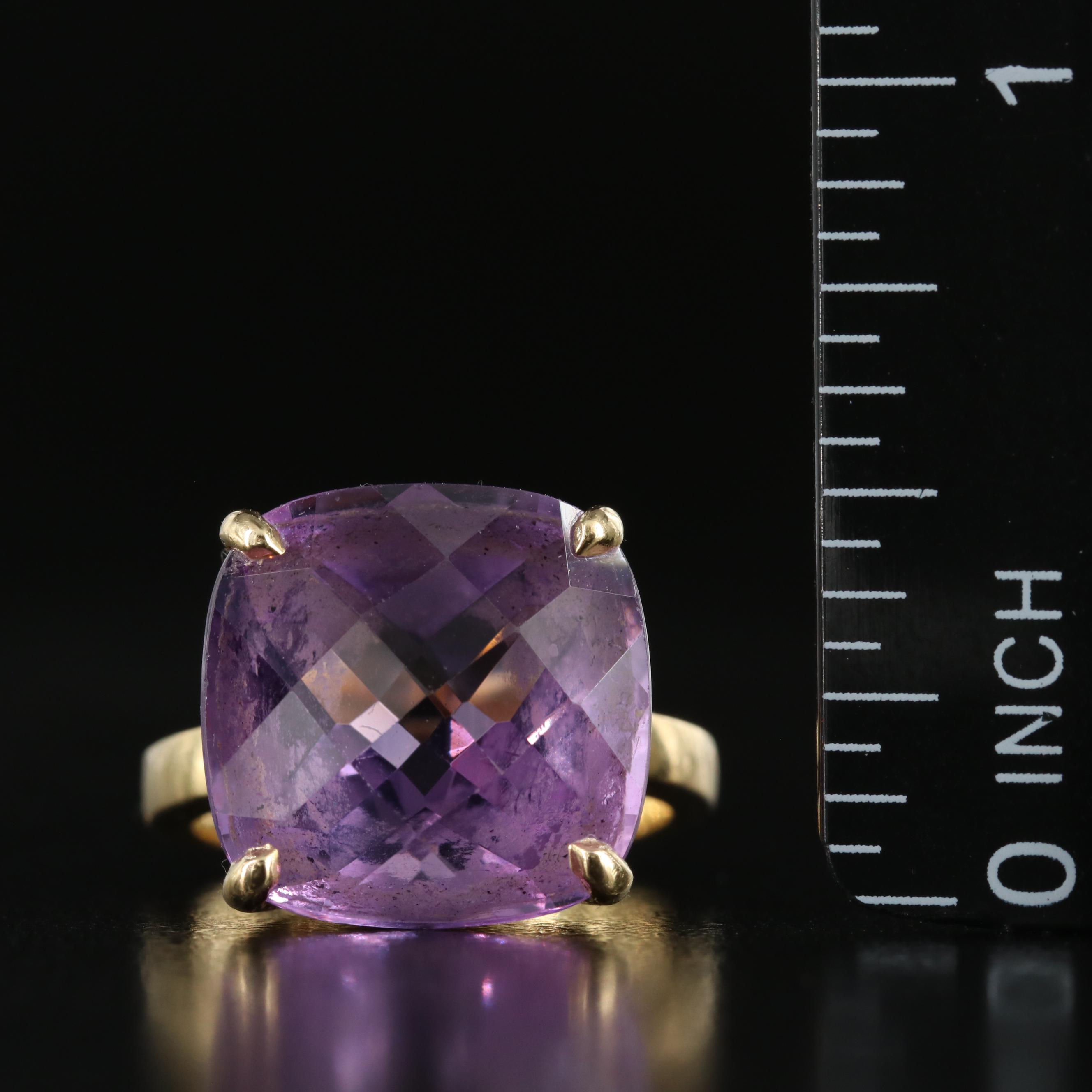 Tiffany & Co. Sparklers 18K 11.90 CT Amethyst Ring