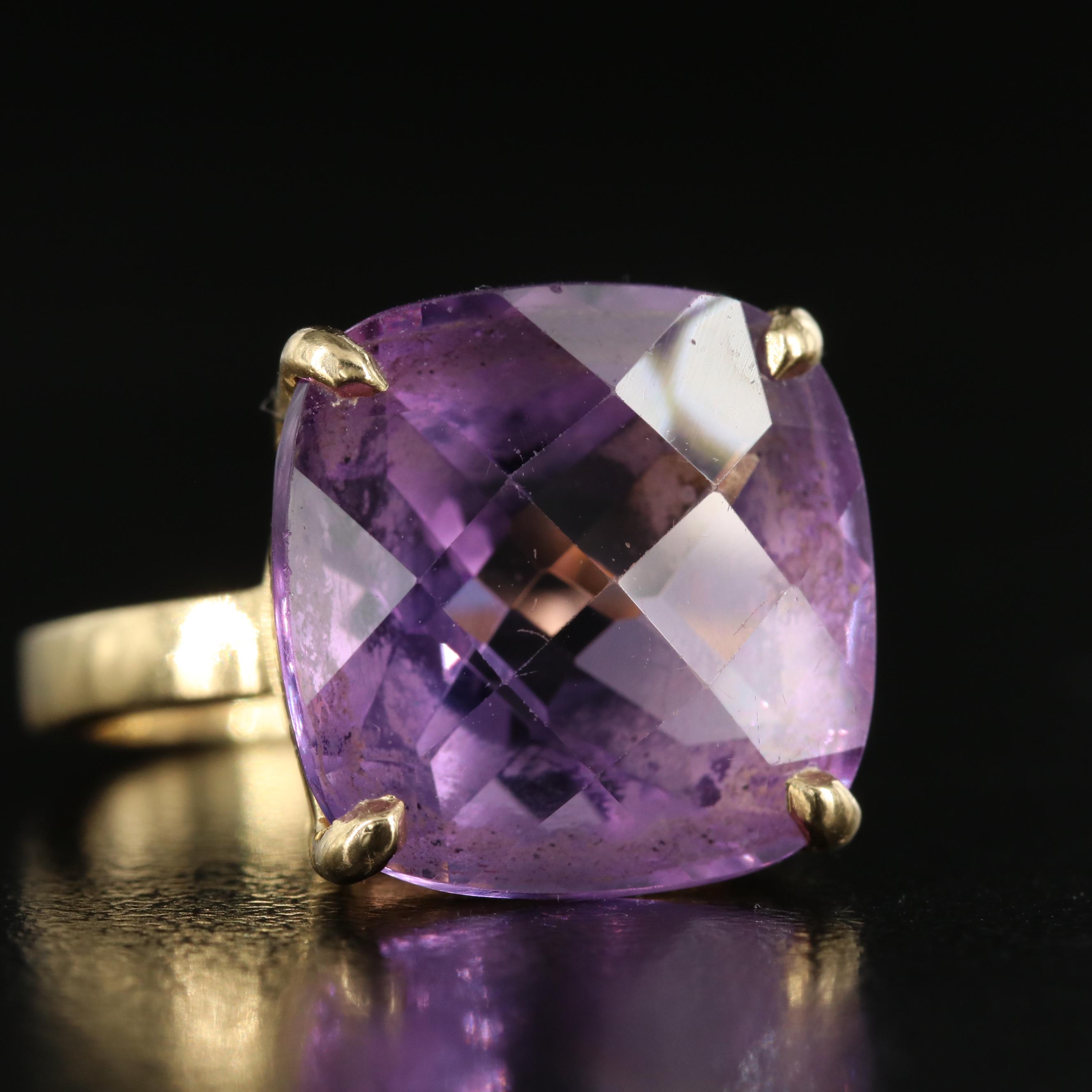 Tiffany & Co. Sparklers 18K 11.90 CT Amethyst Ring