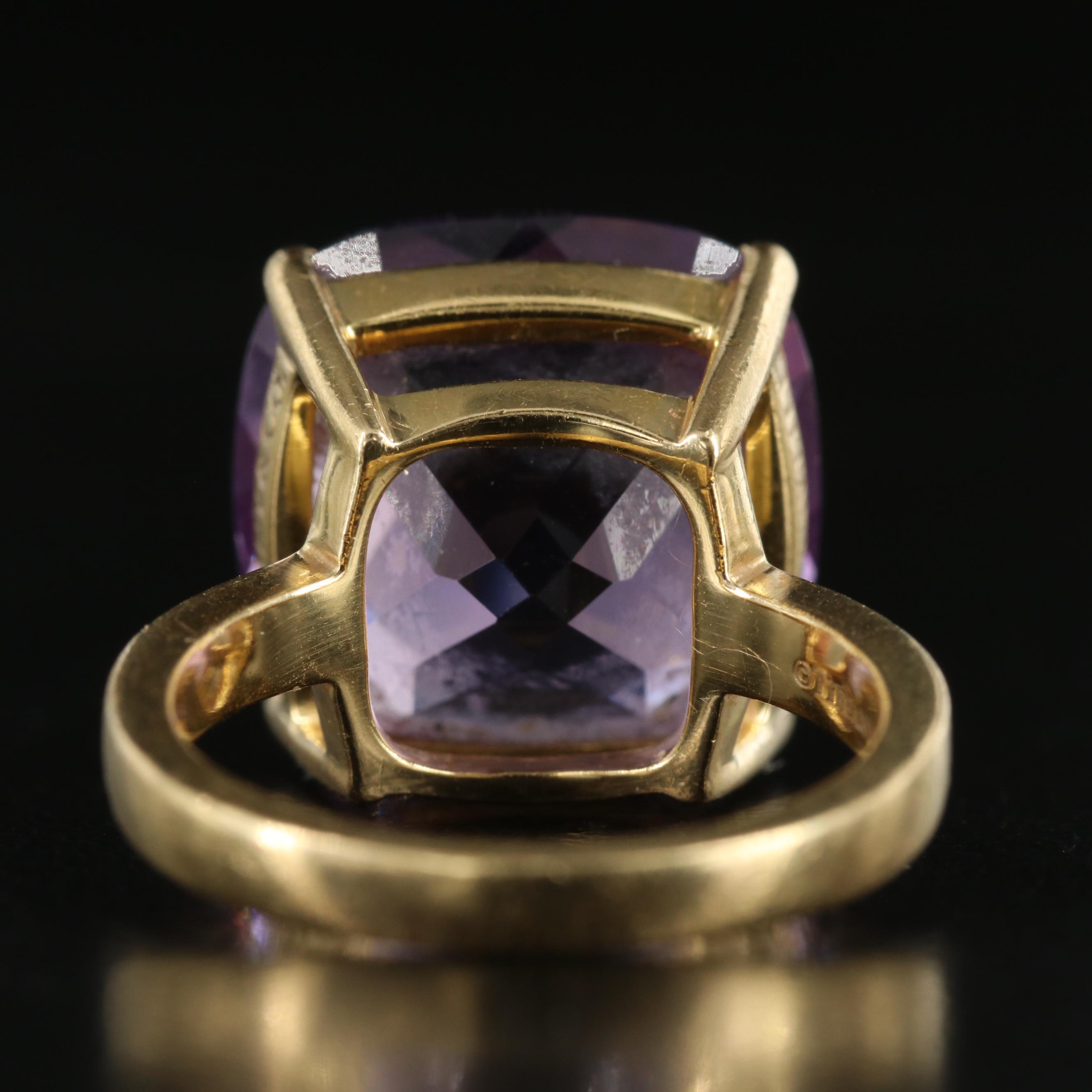 Tiffany & Co. Sparklers 18K 11.90 CT Amethyst Ring