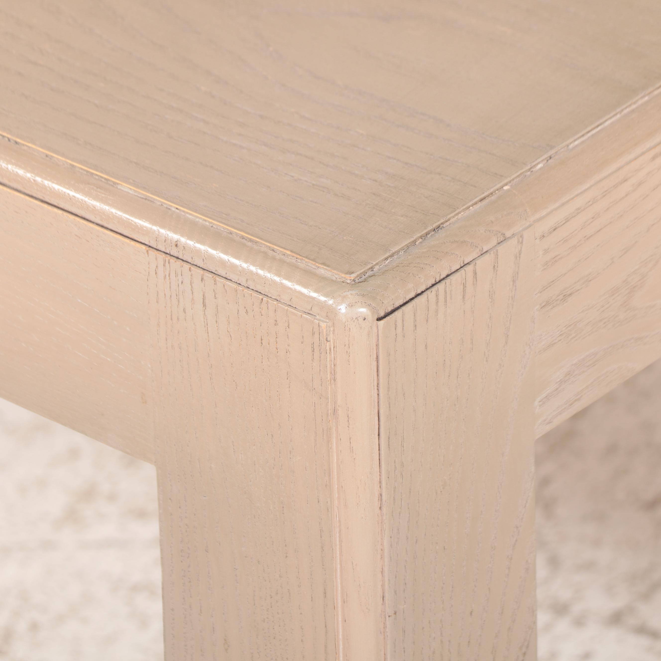 Large Modernist Style Cerused Ash Coffee Table