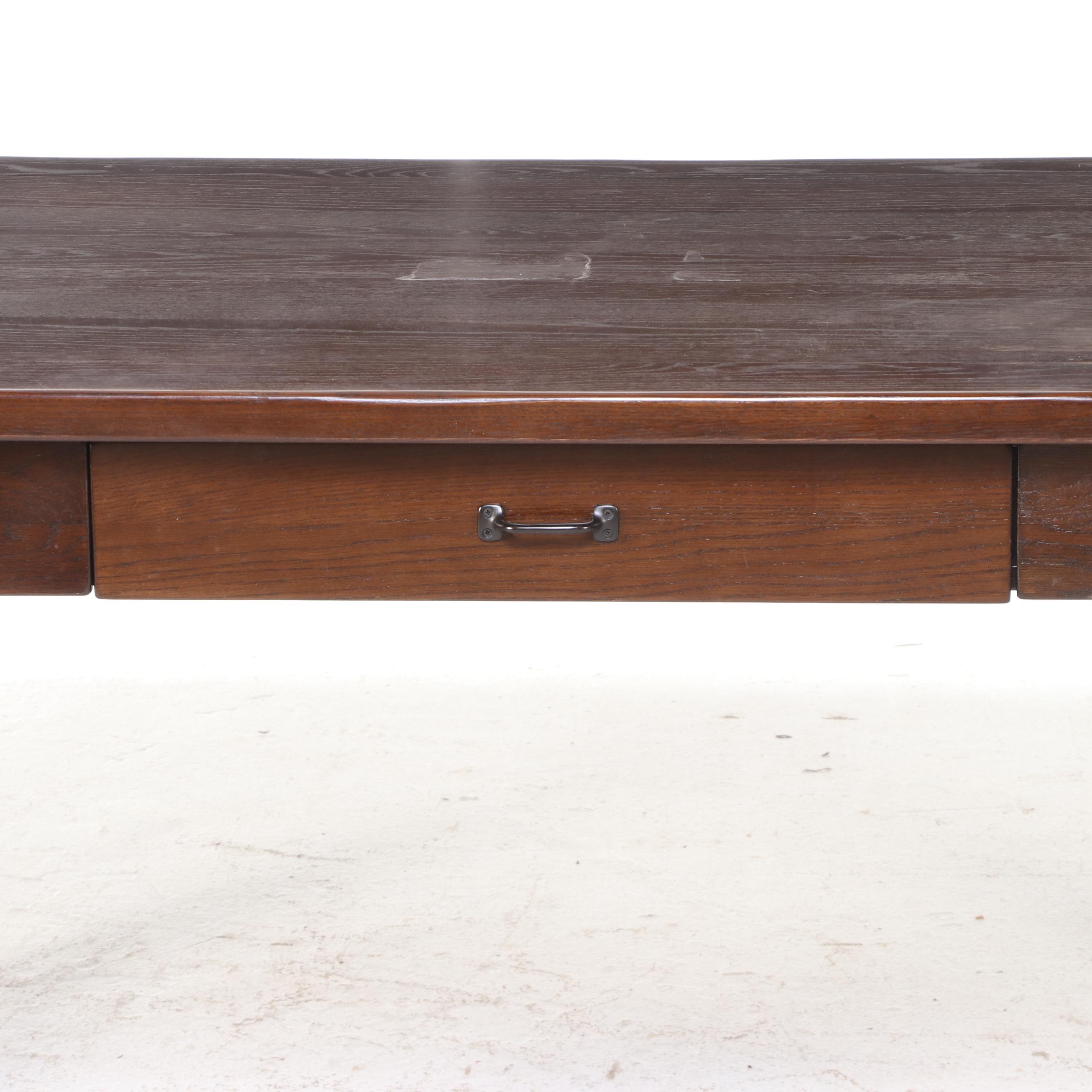 Contemporary Wood Finish Computer Desk