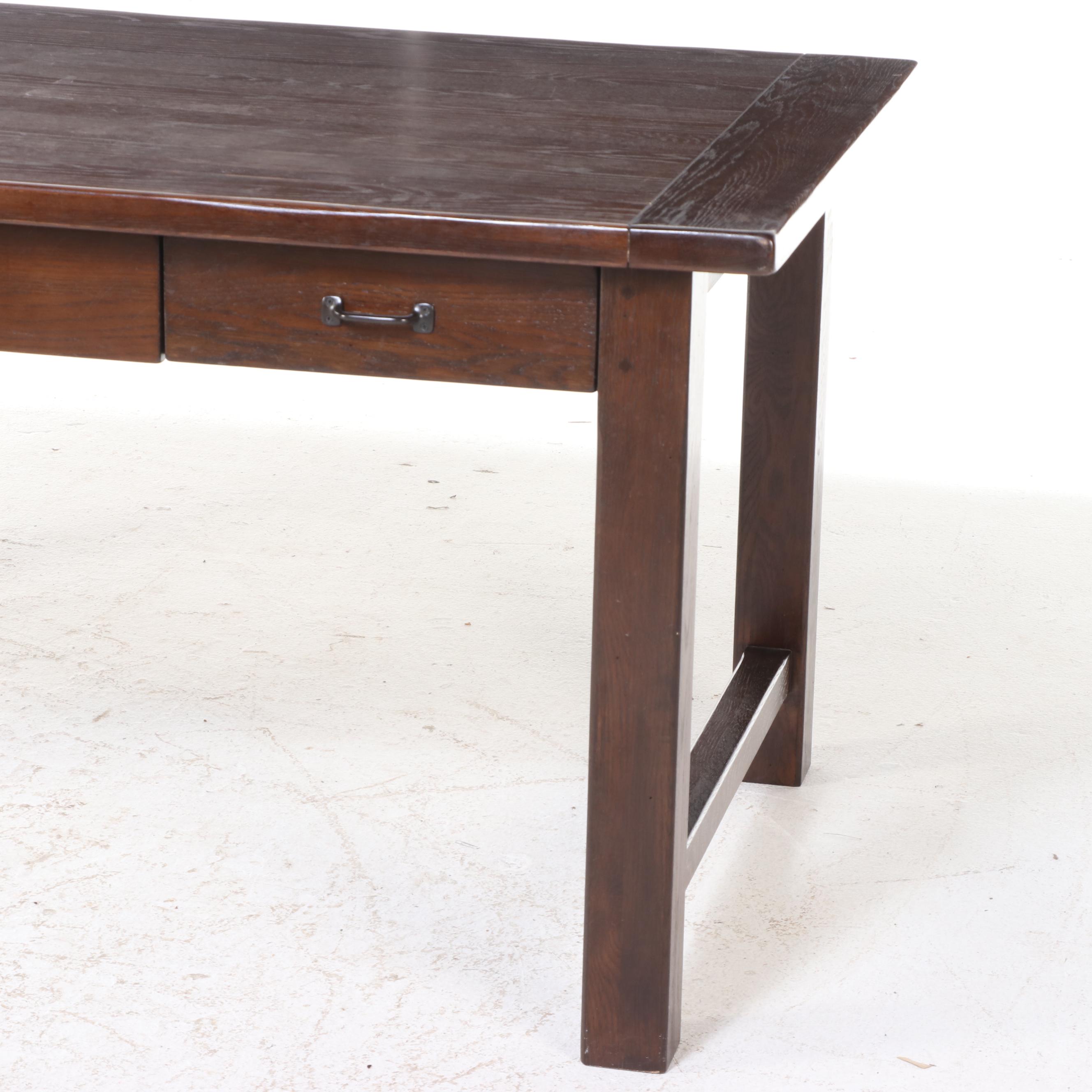 Contemporary Wood Finish Computer Desk