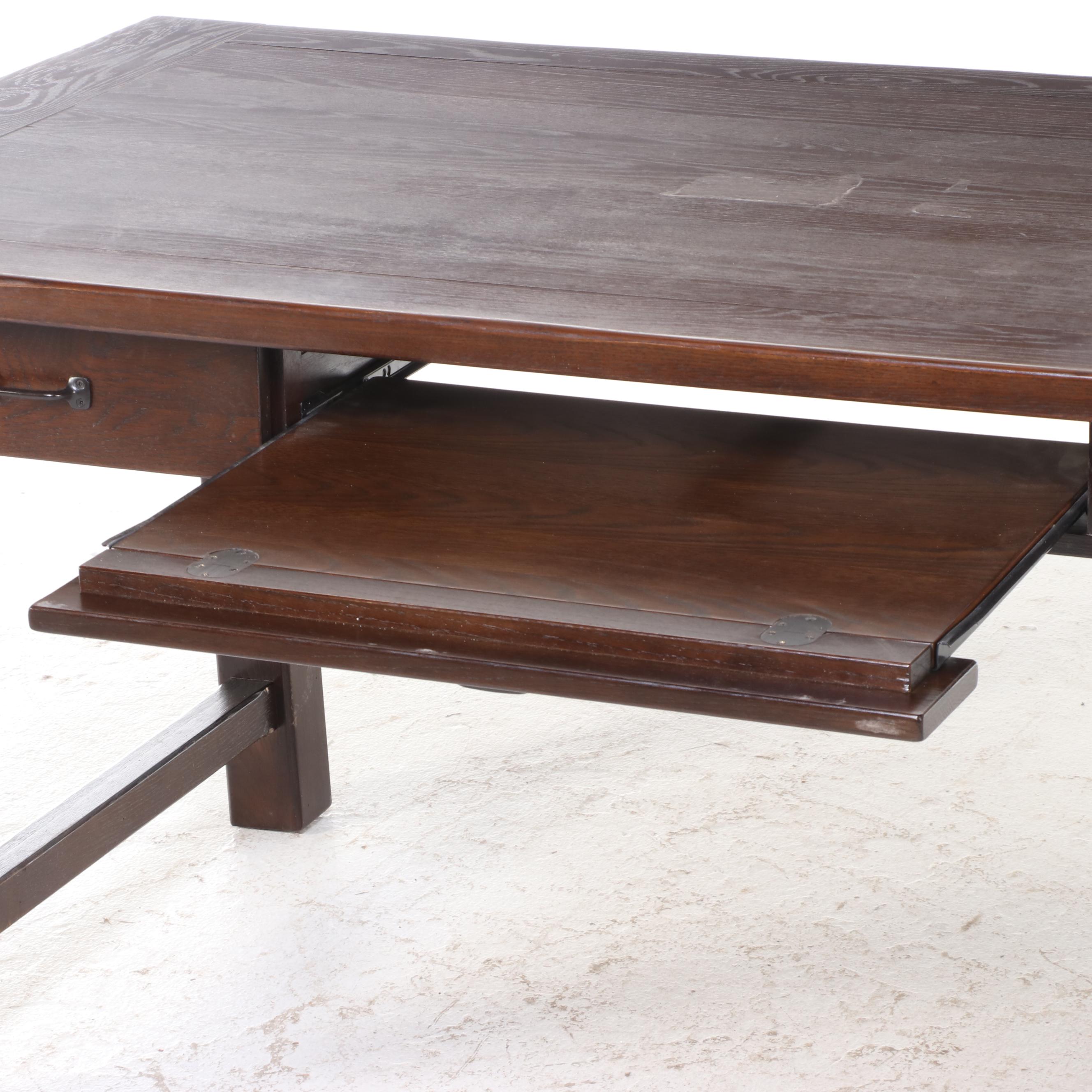 Contemporary Wood Finish Computer Desk