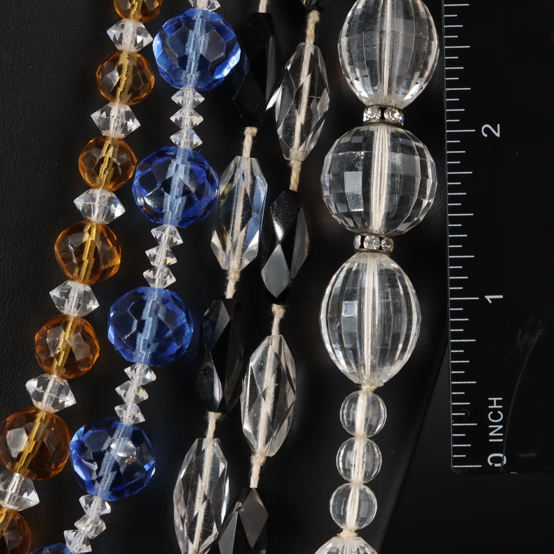 Antique and Vintage Necklaces Including Art Deco and Glass Crystal