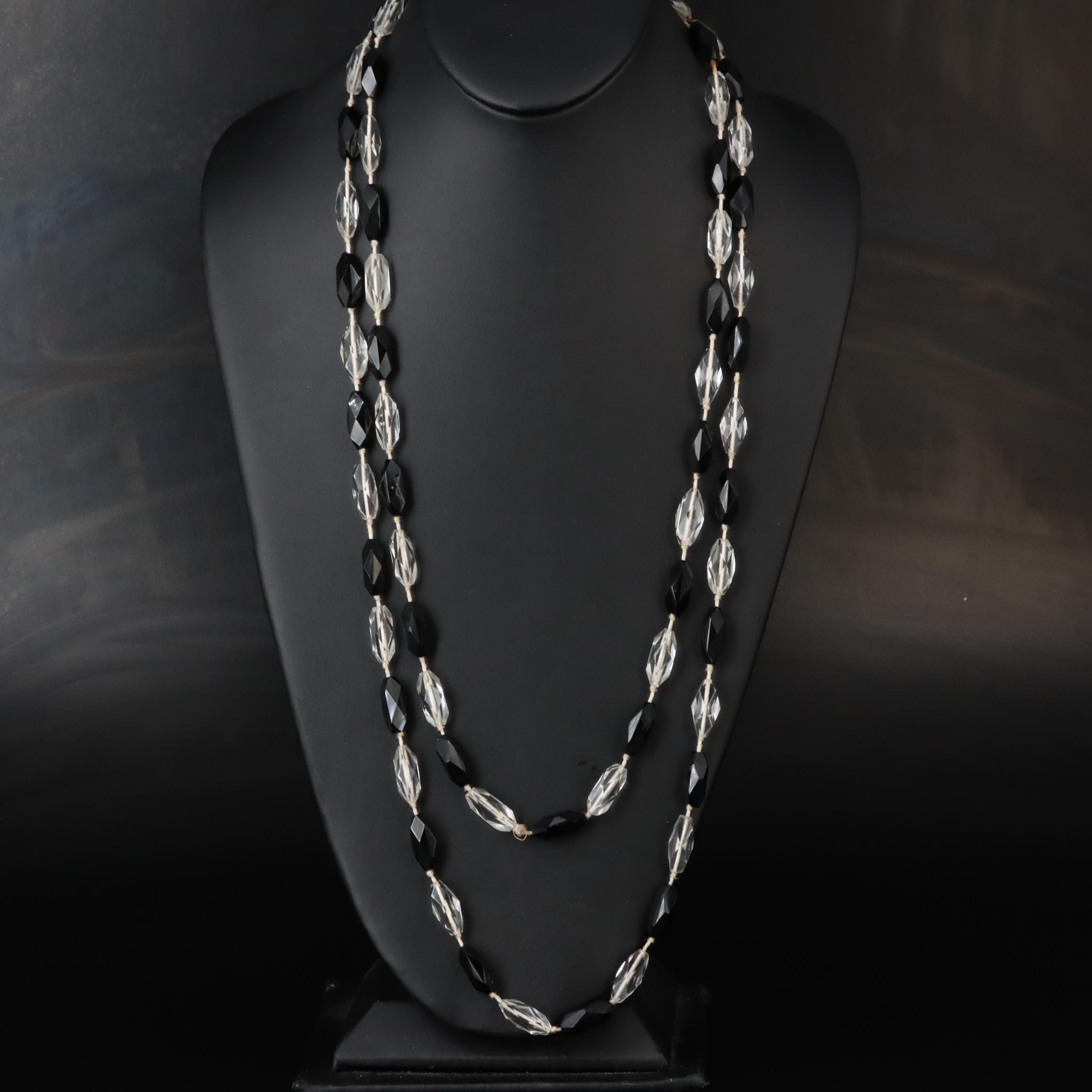 Antique and Vintage Necklaces Including Art Deco and Glass Crystal