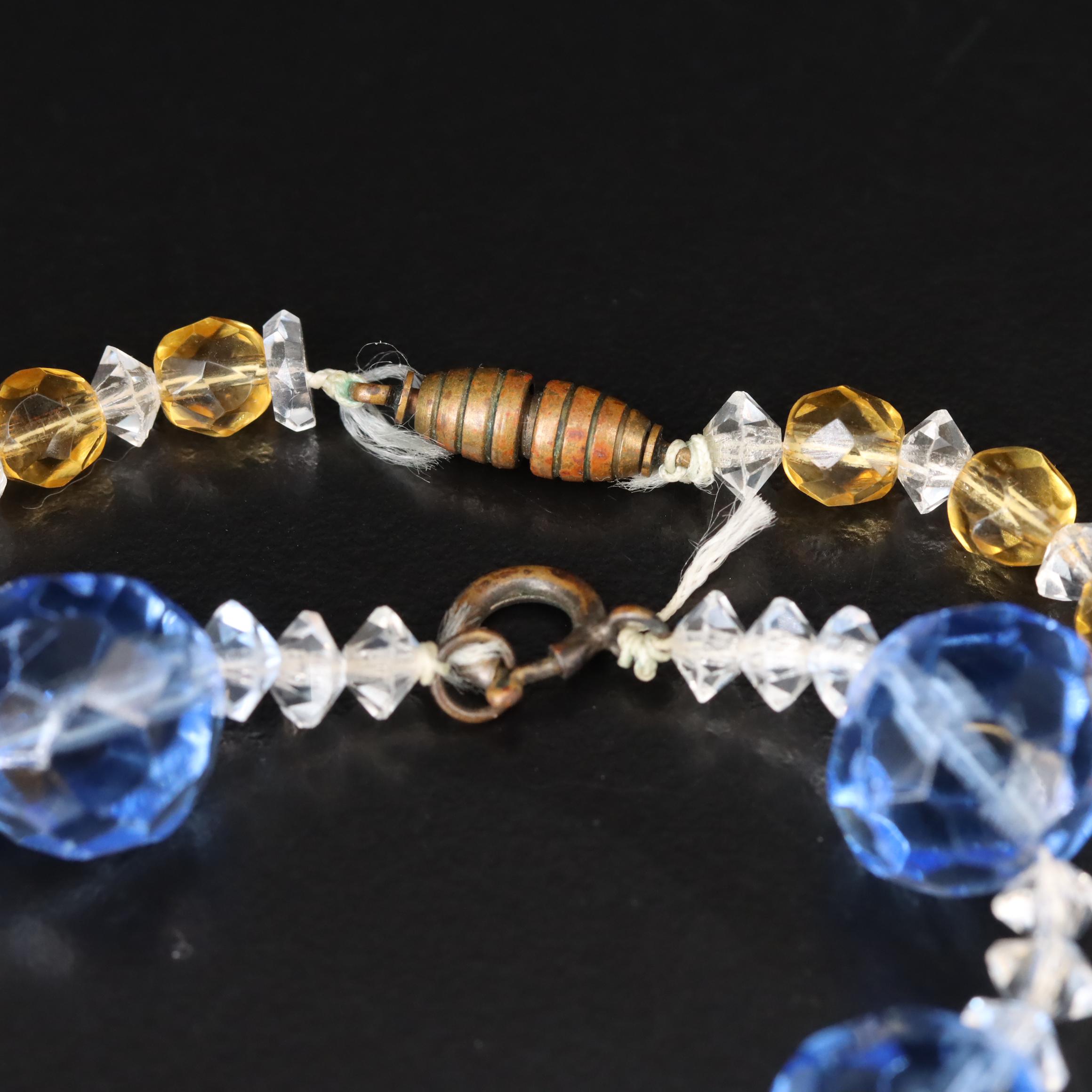 Antique and Vintage Necklaces Including Art Deco and Glass Crystal