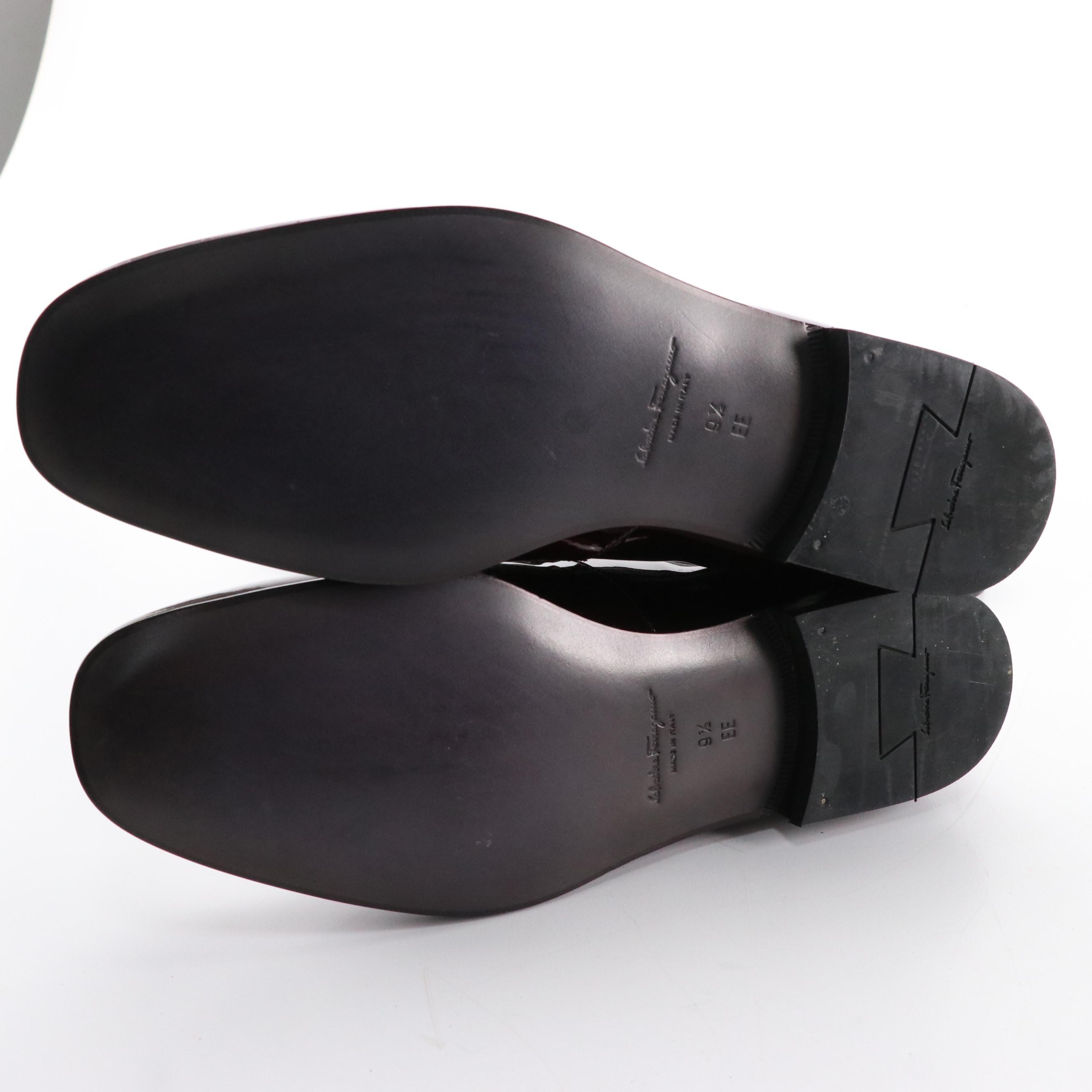 Men's Salvatore Ferragamo Patent Leather Gancini Loafers and Formal Dress Shoes