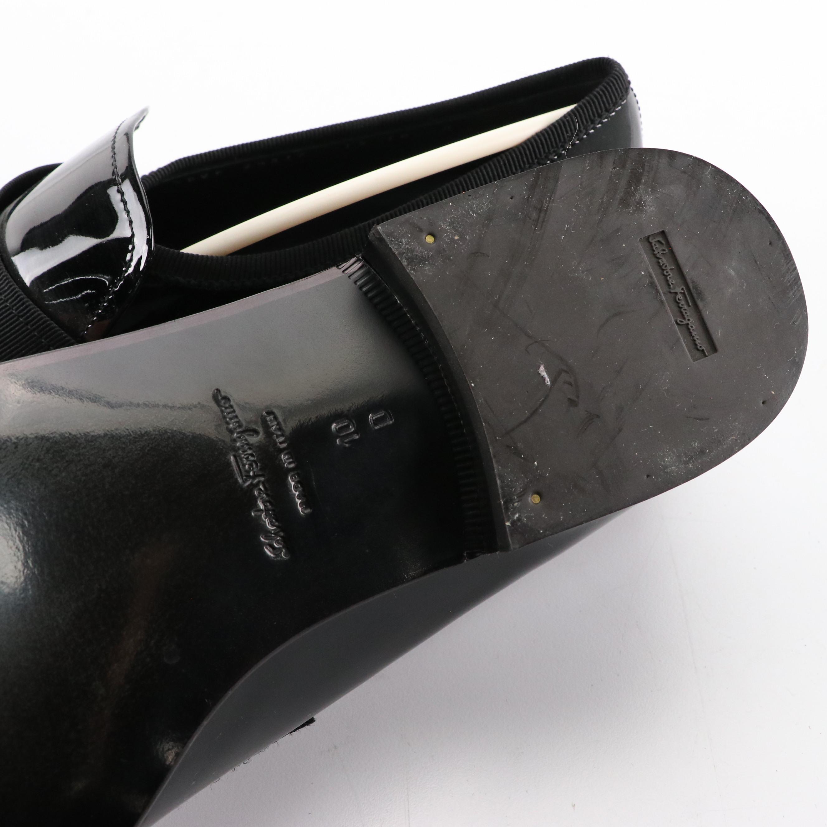 Men's Salvatore Ferragamo Patent Leather Gancini Loafers and Formal Dress Shoes