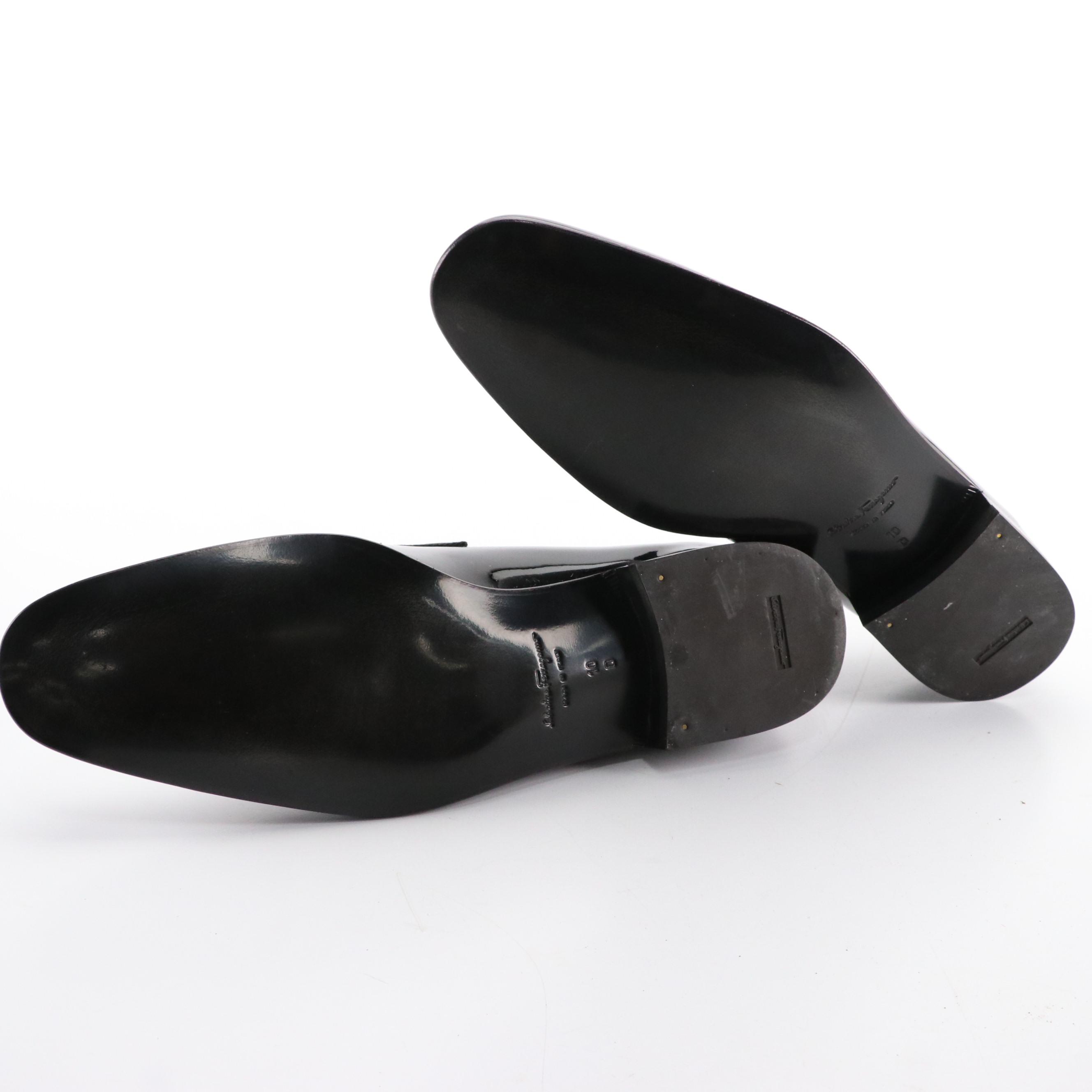 Men's Salvatore Ferragamo Patent Leather Gancini Loafers and Formal Dress Shoes