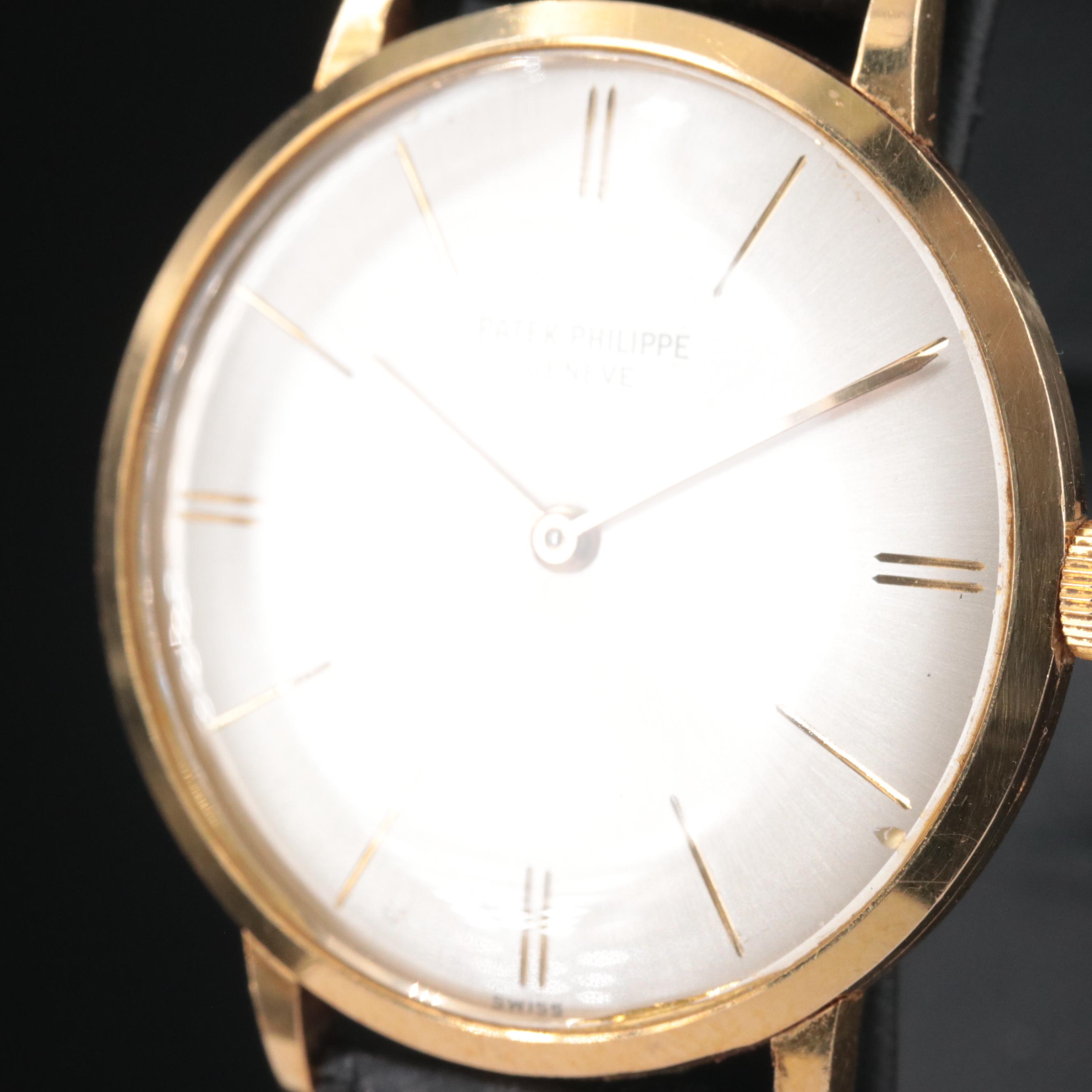 Patek Philippe Calatrava 18K and "Slash Dial" Watch