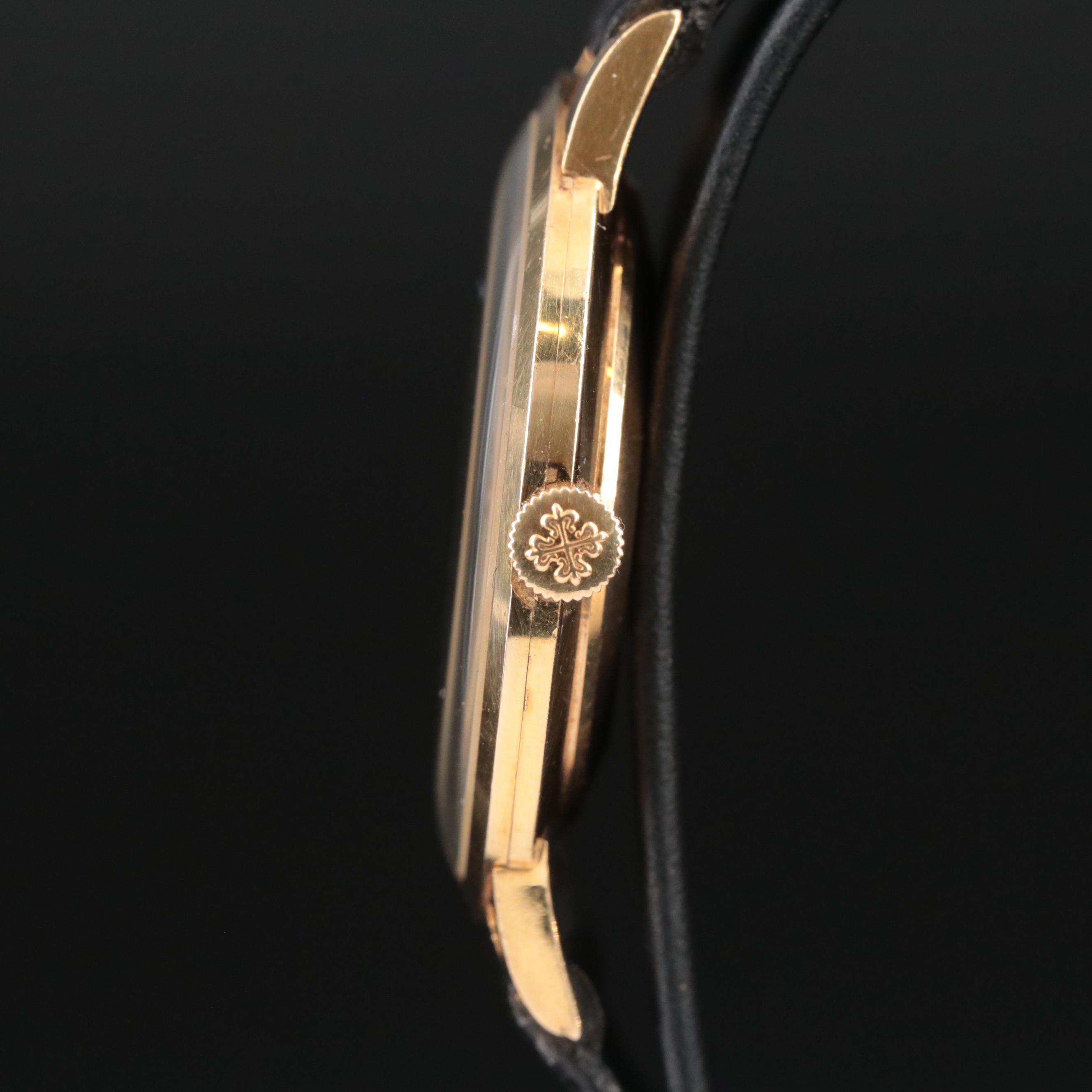 Patek Philippe Calatrava 18K and "Slash Dial" Watch