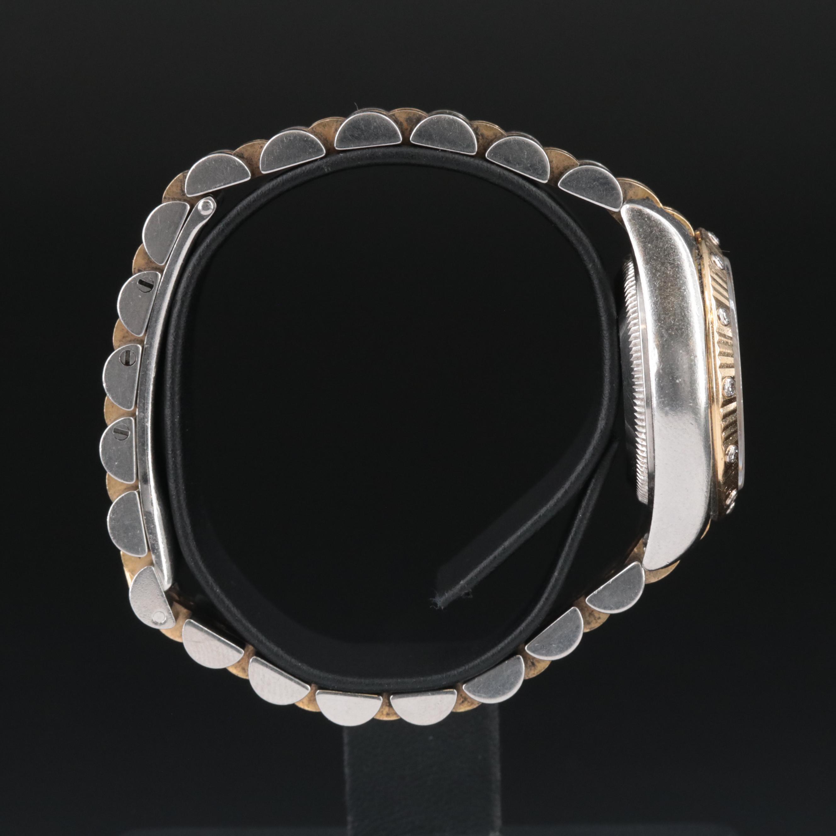 2005 Rolex Datejust Factory Fluted Diamond Bezel Watch