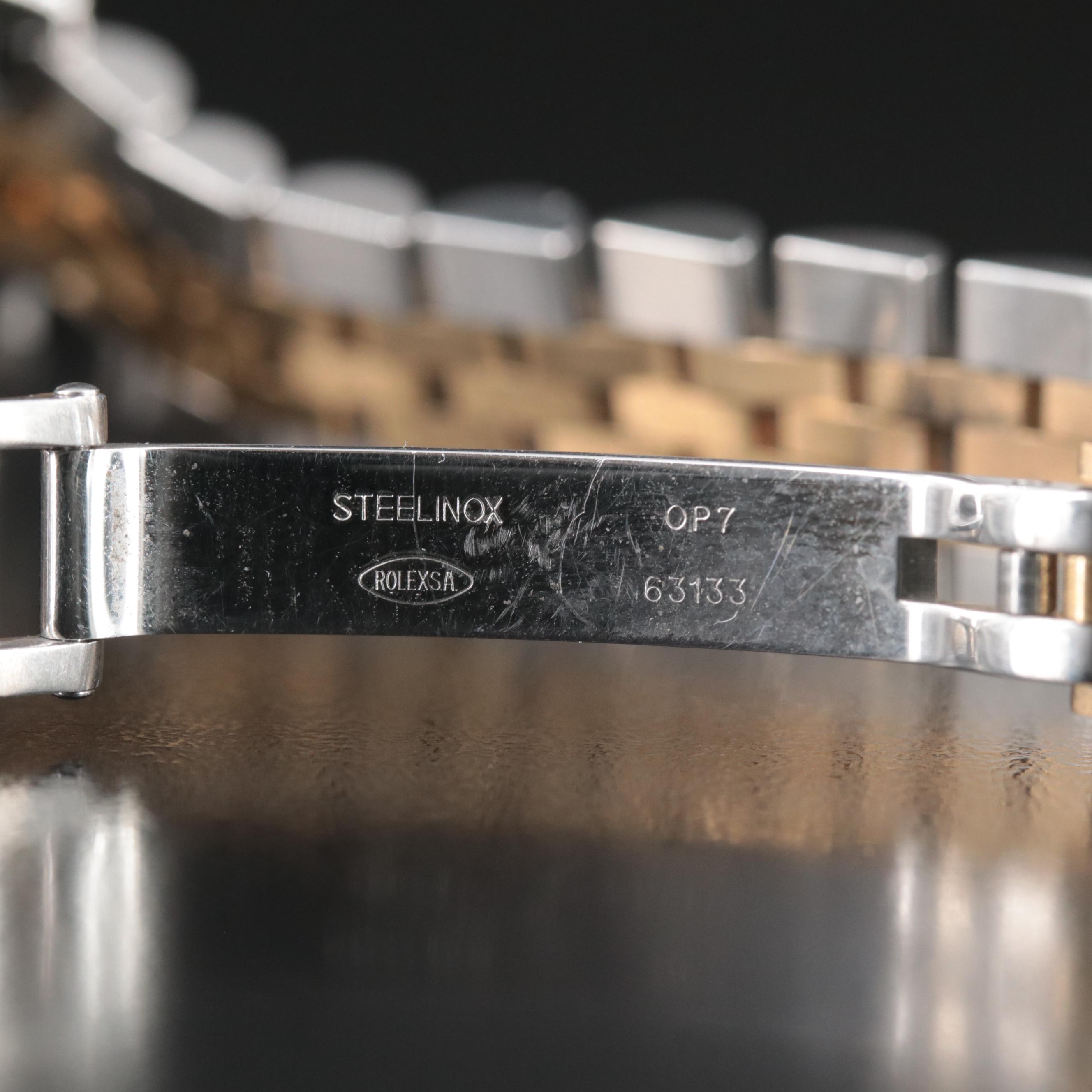 2005 Rolex Datejust Factory Fluted Diamond Bezel Watch