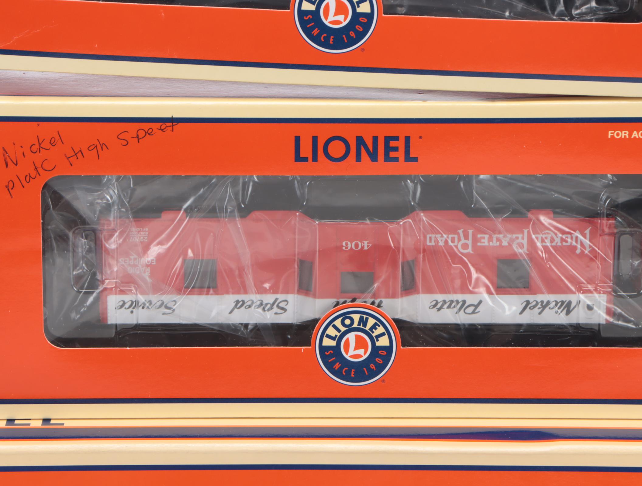Lionel Nickel Plate Road Set incl. Locomotive, Tender, Cars, Track & Transformer