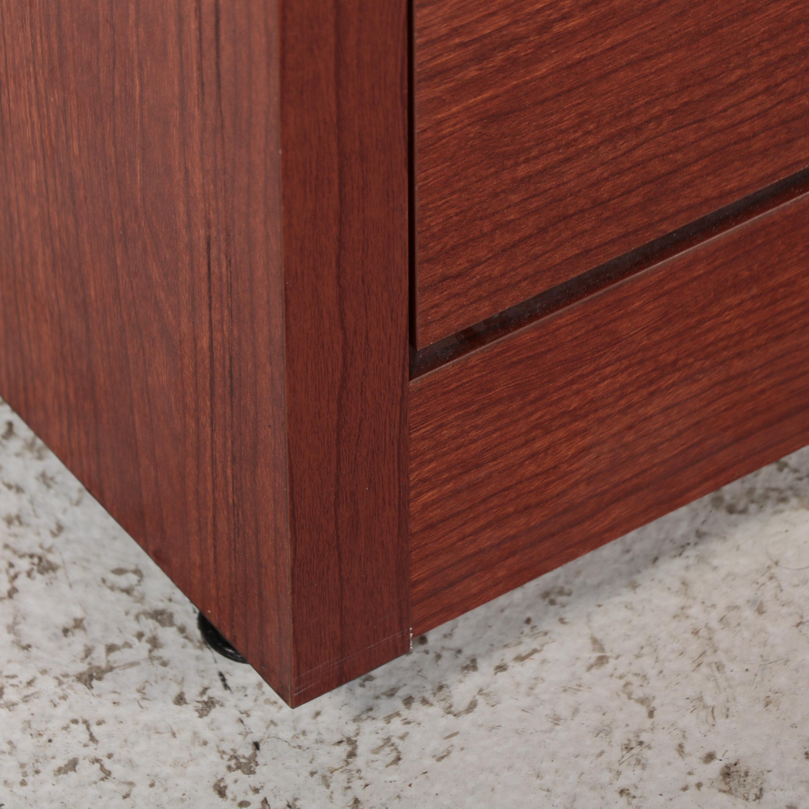 Contemporary Wood Two-Drawer Filing Cabinet