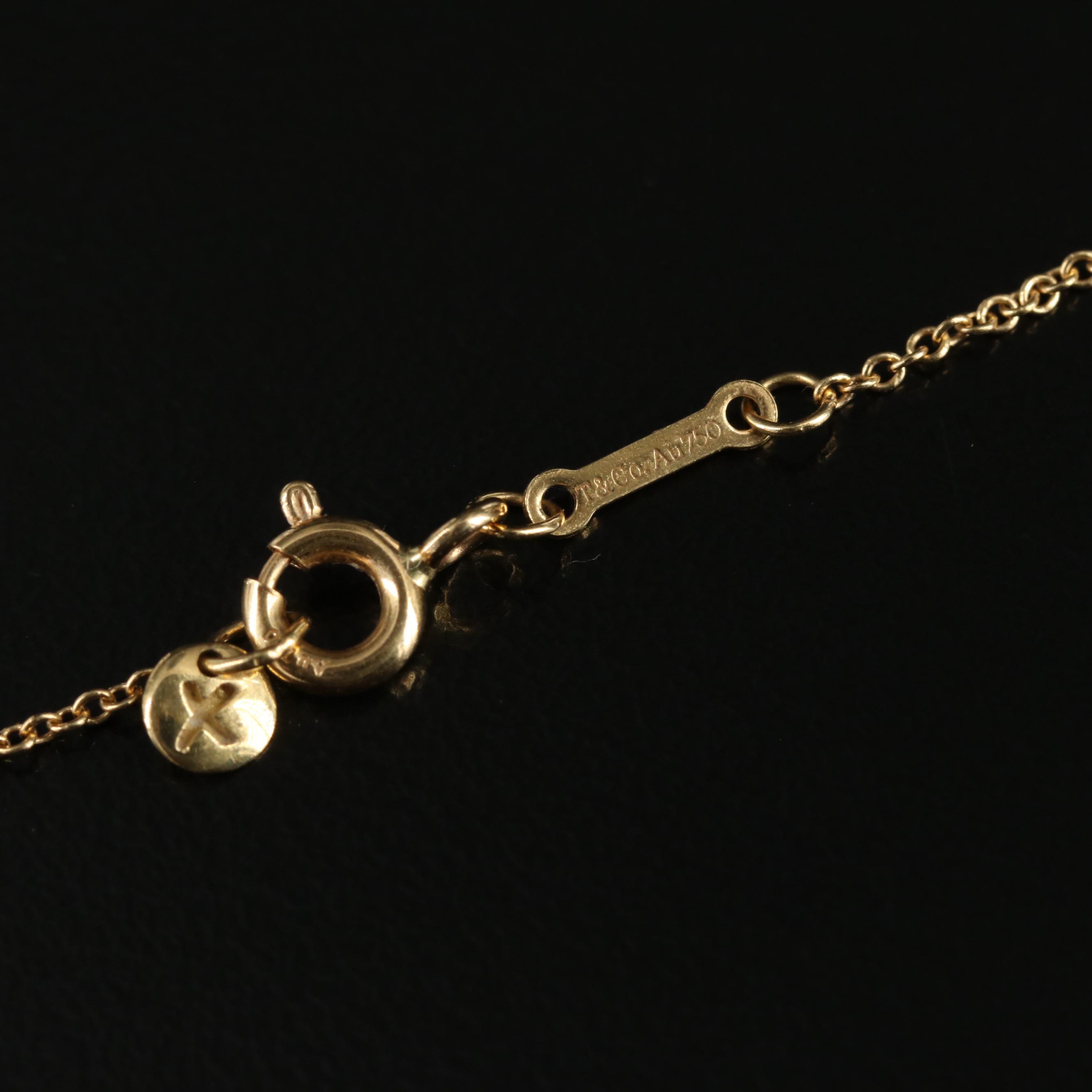 Paloma Picasso for Tiffany & Co. 18K Hexagon Blue Topaz Necklace