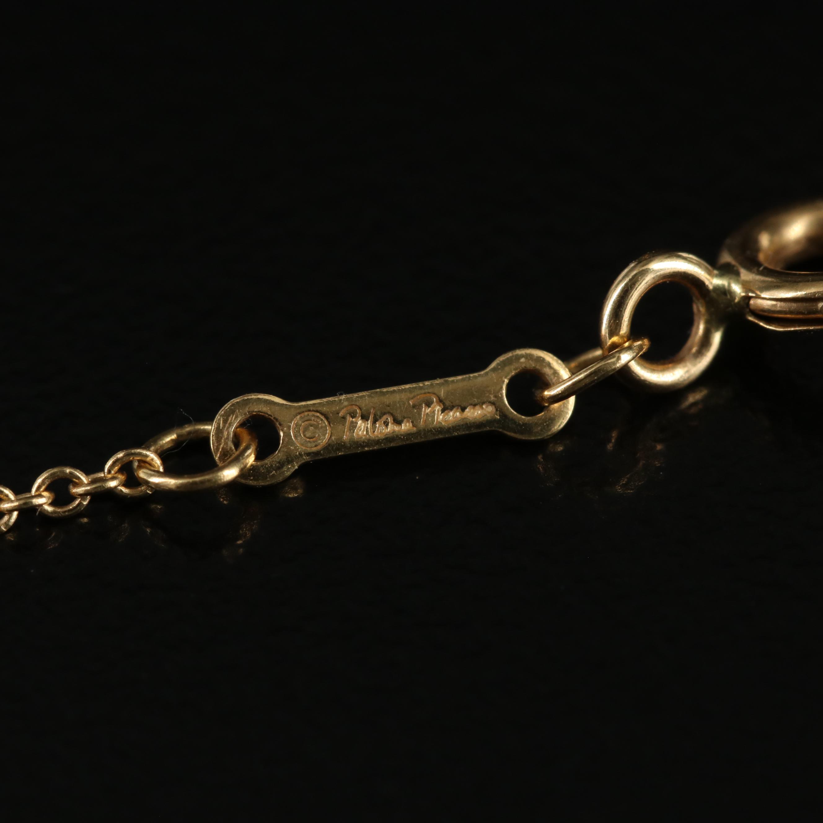 Paloma Picasso for Tiffany & Co. 18K Hexagon Blue Topaz Necklace